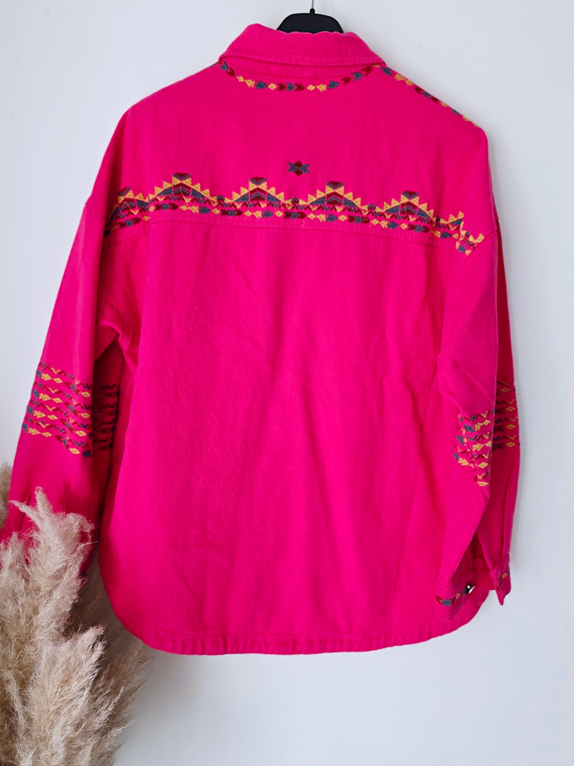 Veste surchemise fuchsia