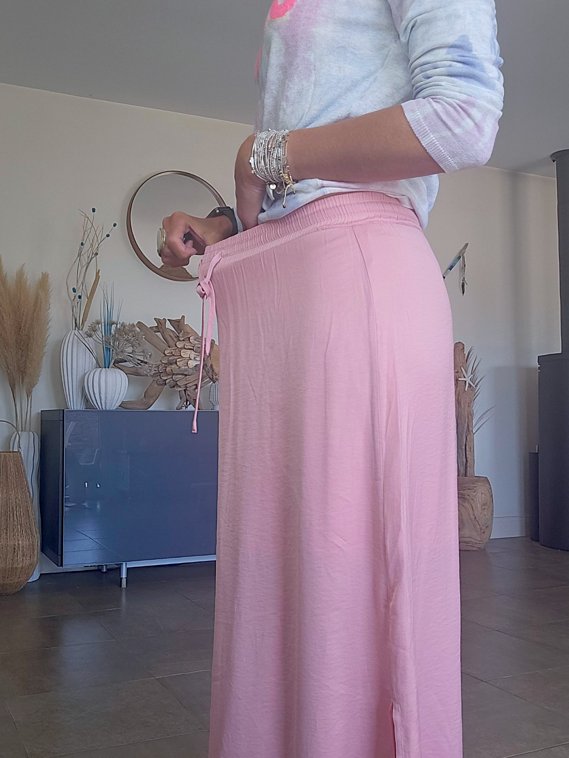 Jupe rose bonbon