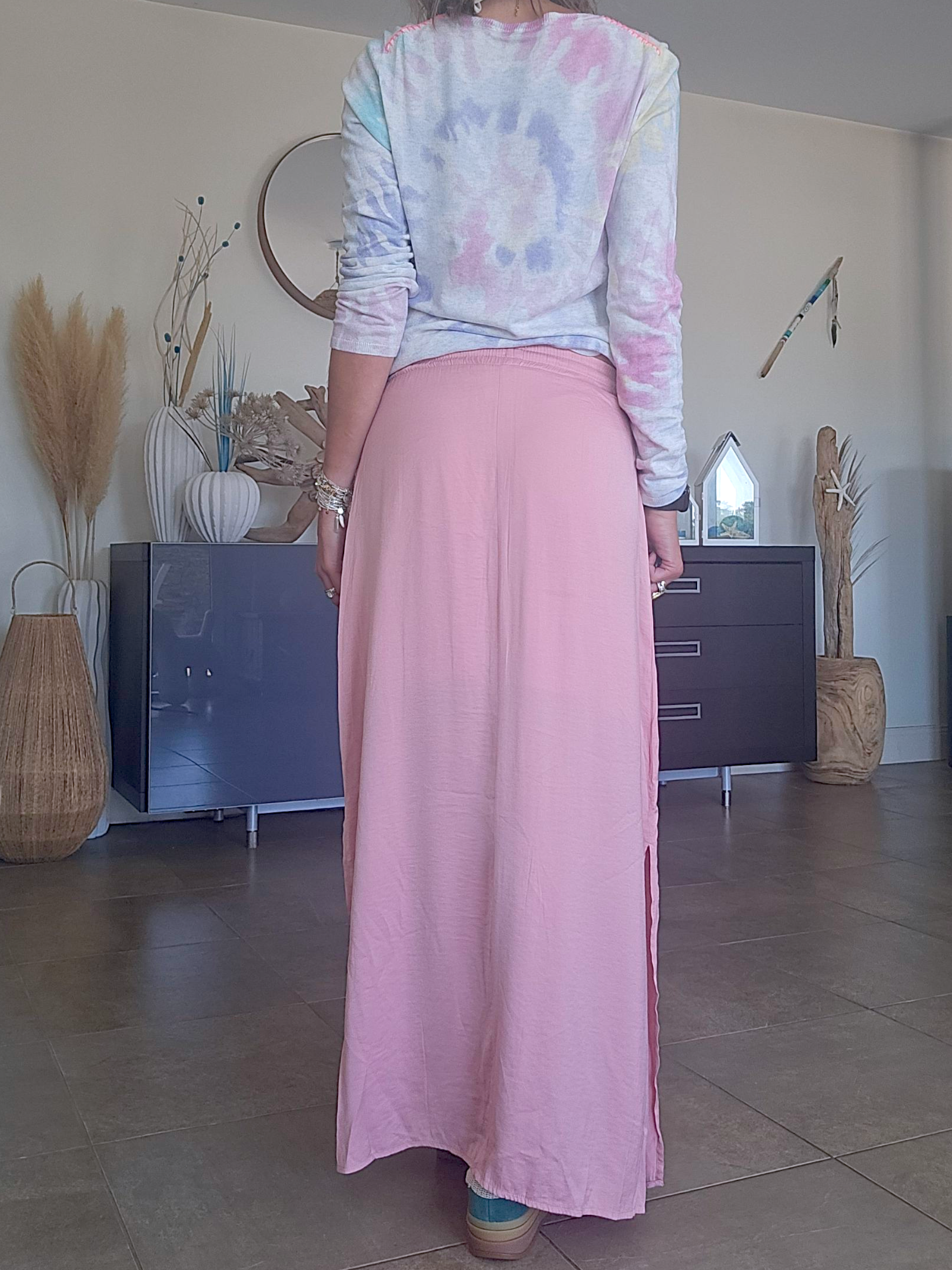 Jupe rose bonbon
