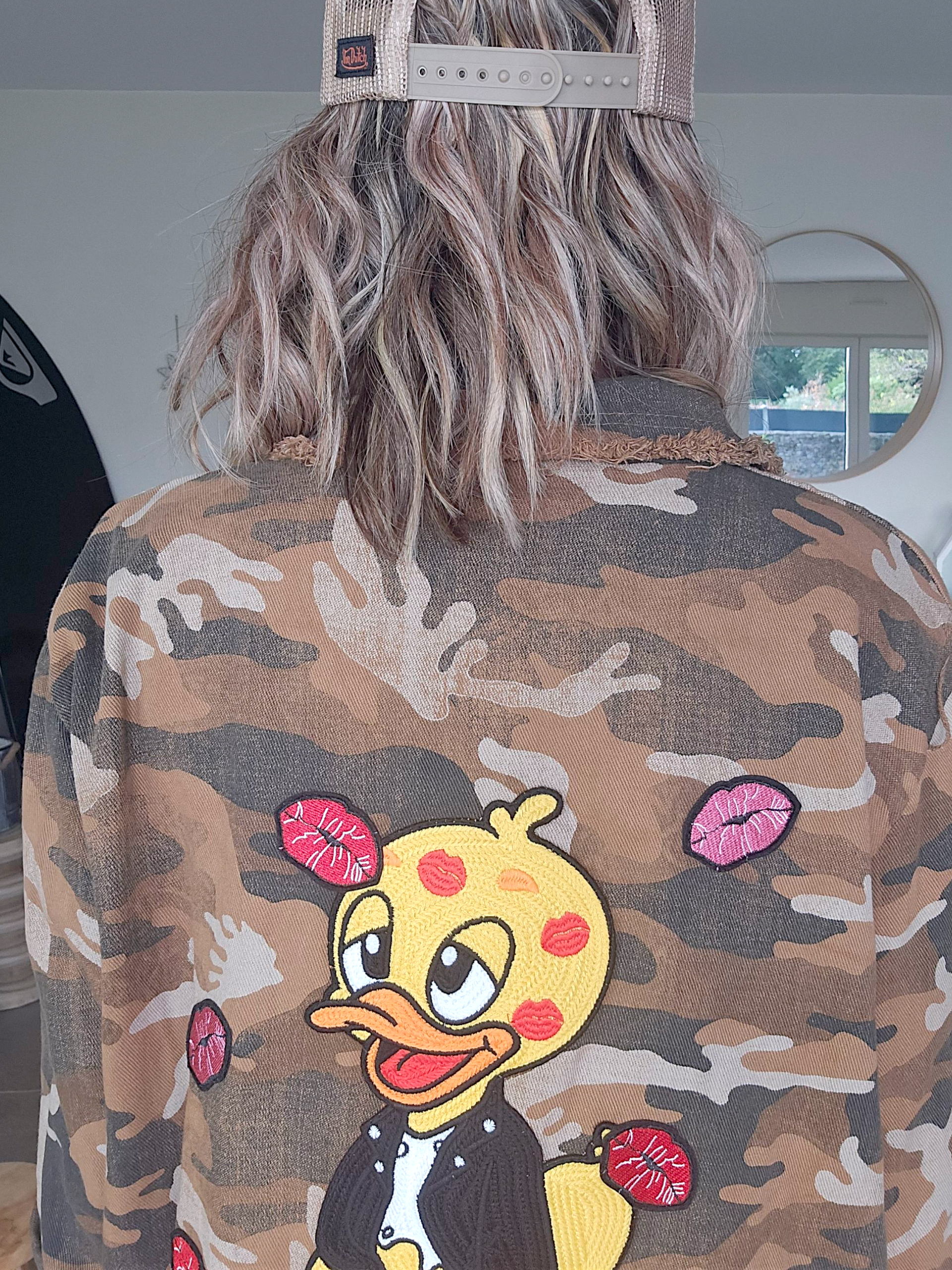 Robe chemise camouflage kiss