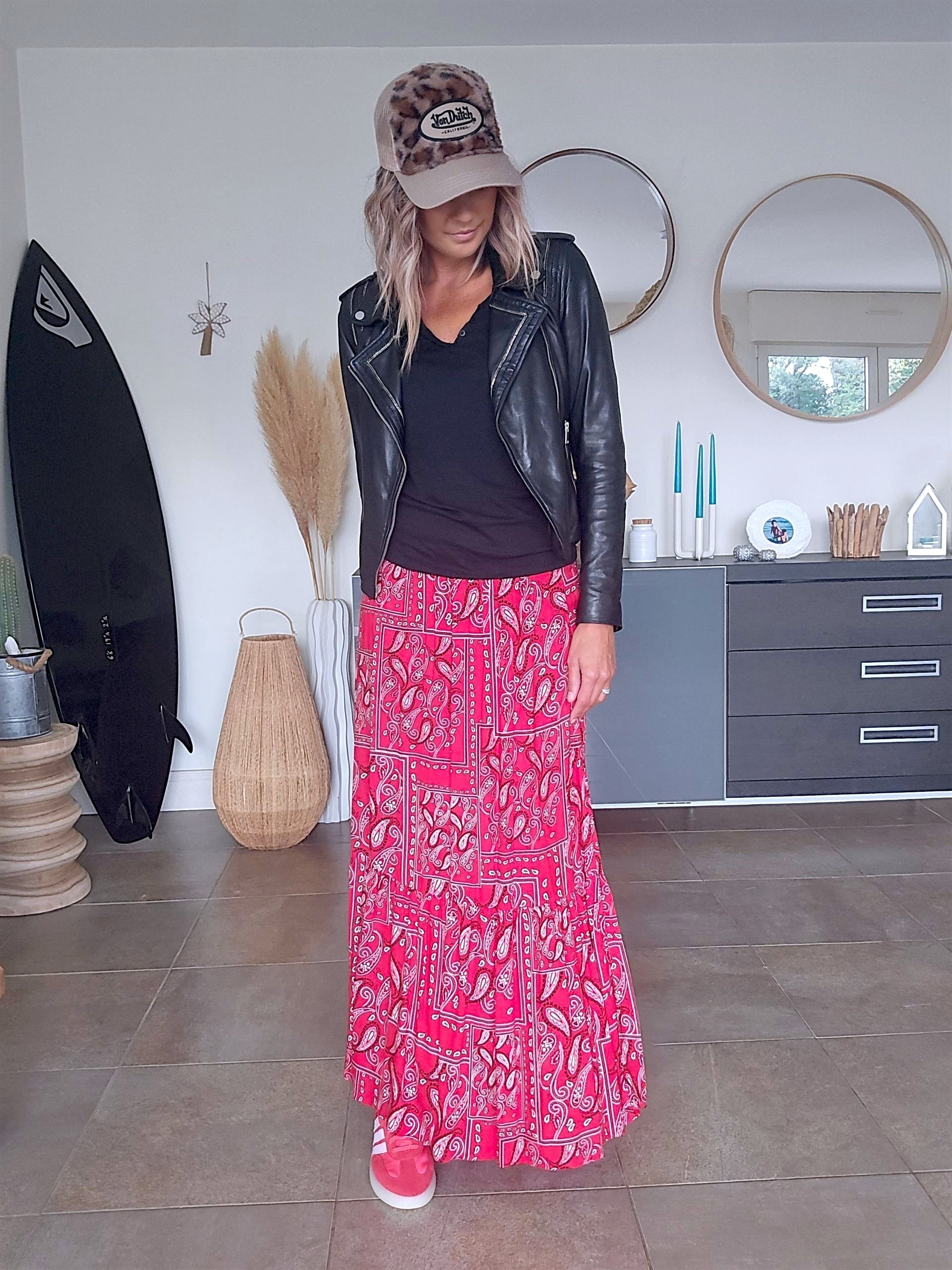 Perfecto noir cuir agneau