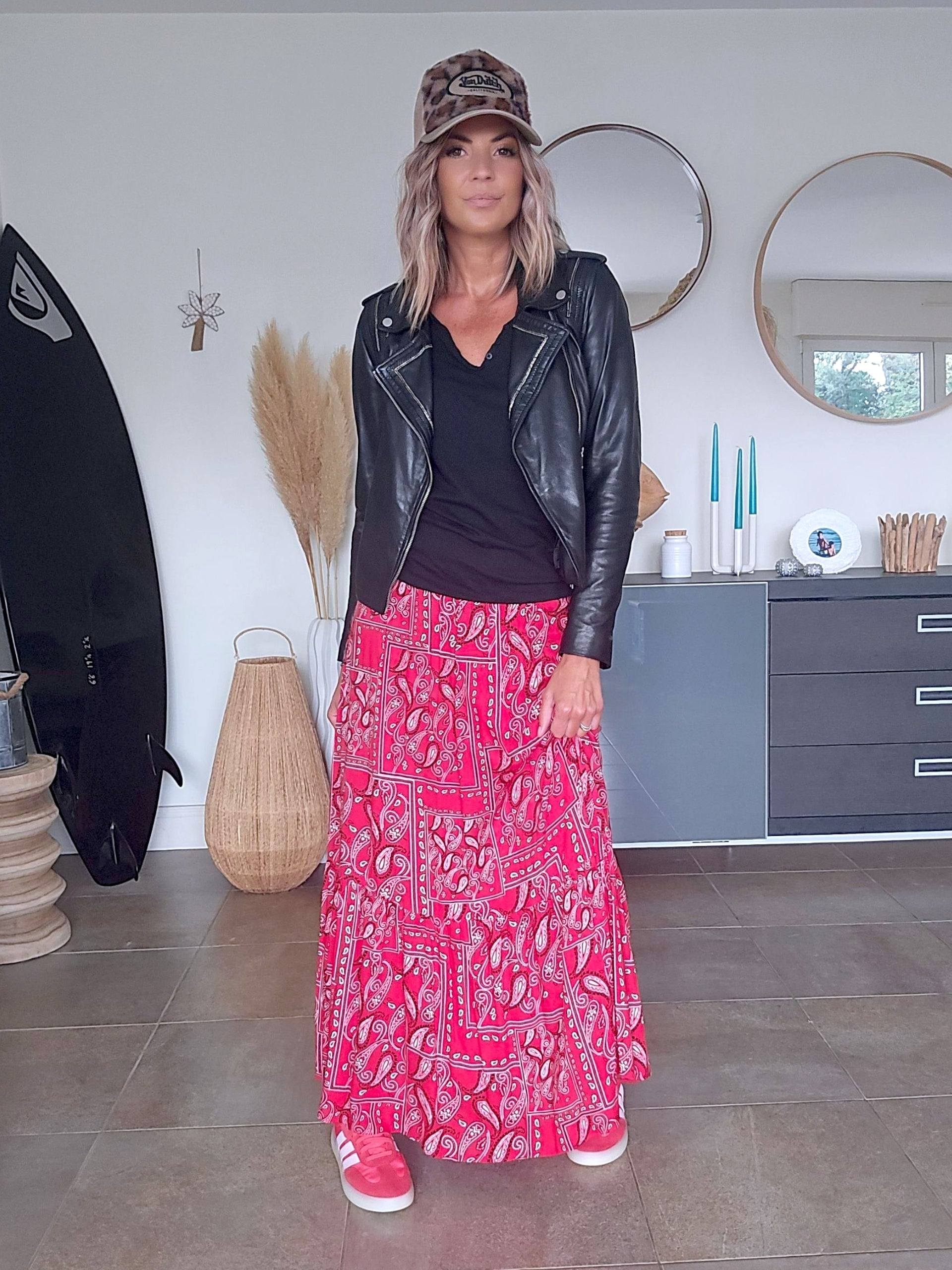 Perfecto noir cuir agneau