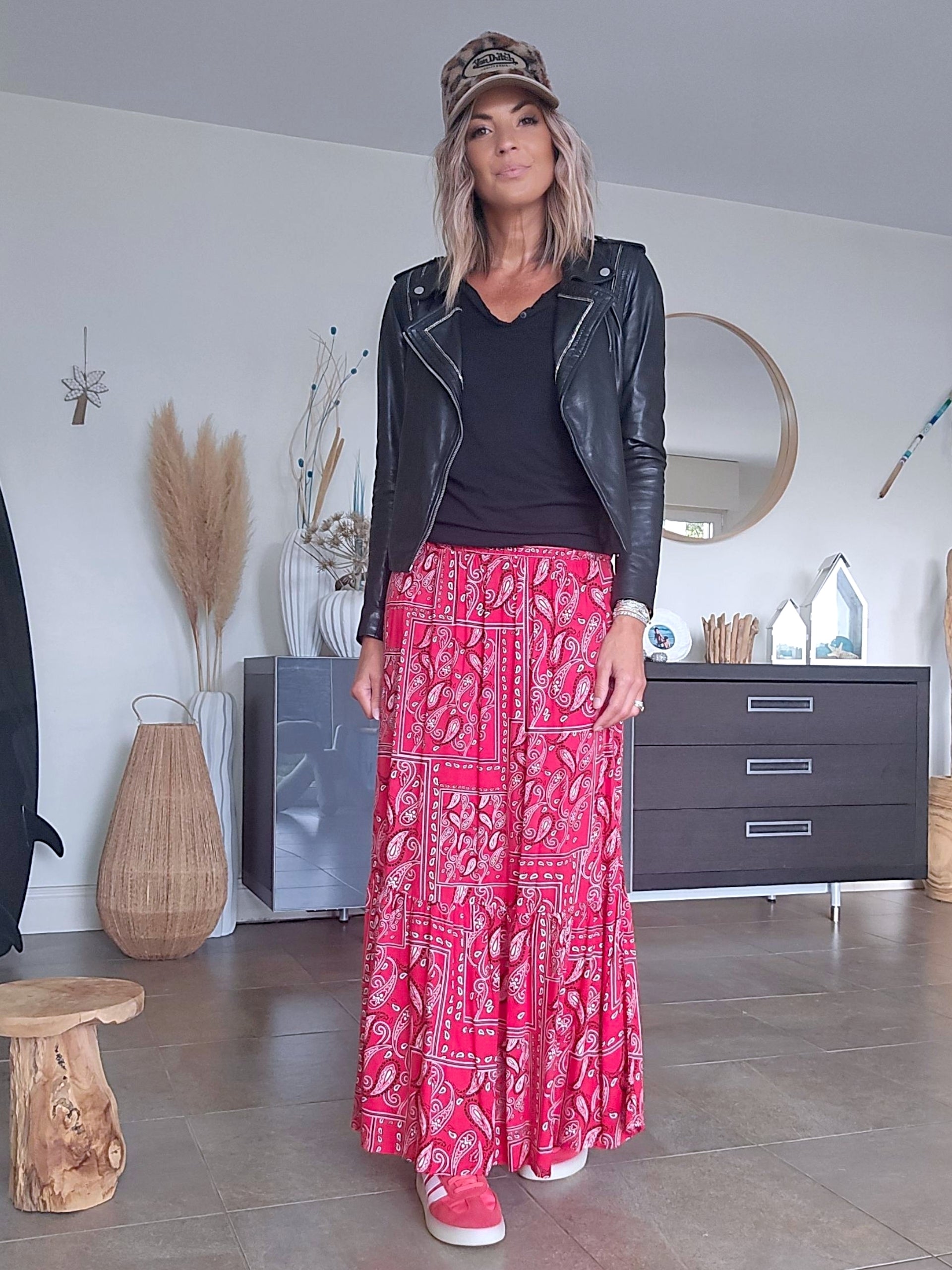 Perfecto noir cuir agneau