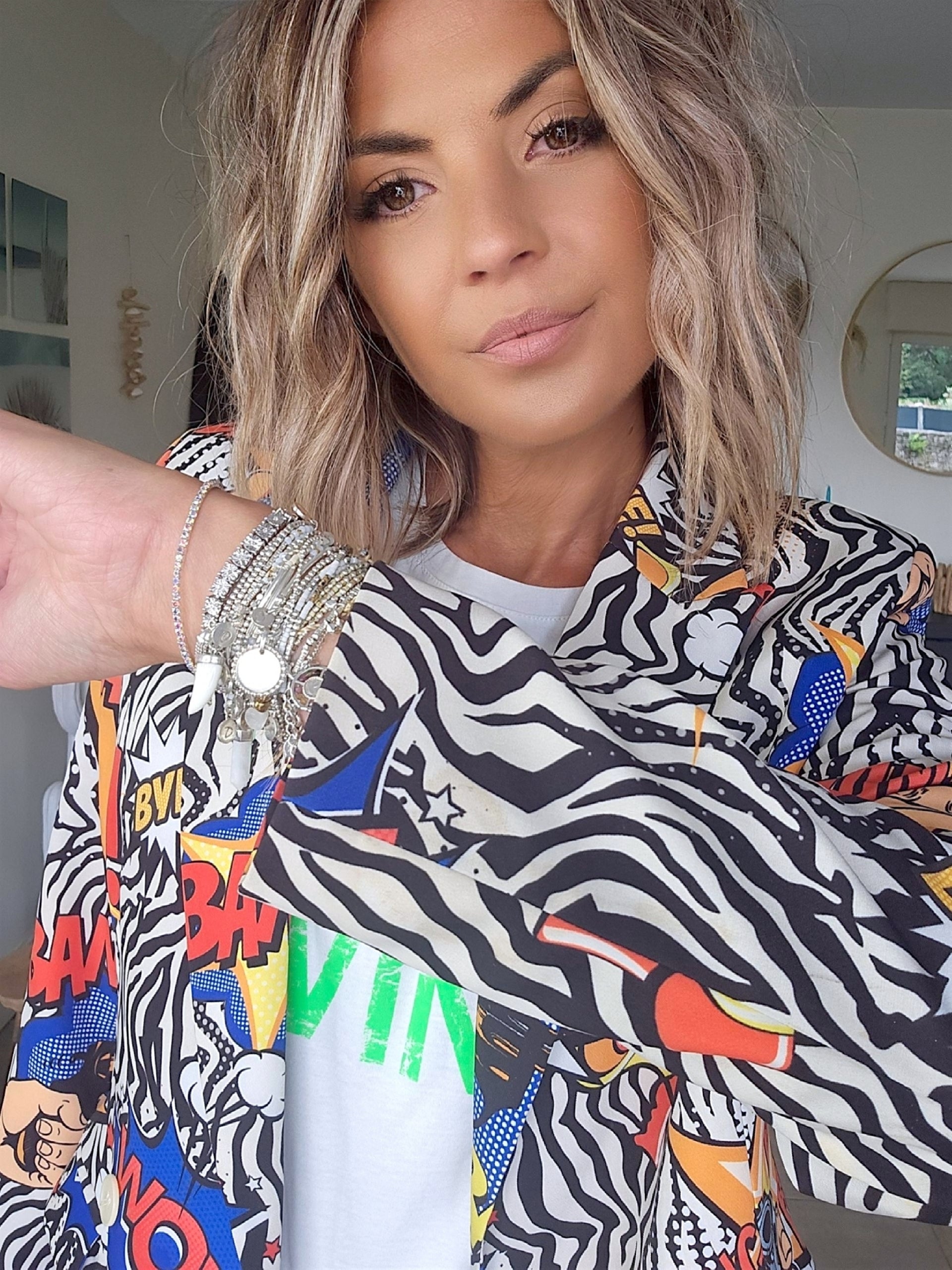 Blazer Bang à inscriptions