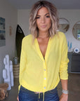 Cardigan fin yellow