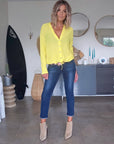 Cardigan fin yellow