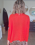 Pull doux red vif
