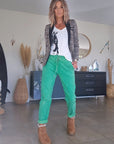 Pantalon velours vert