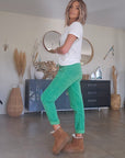 Pantalon velours vert