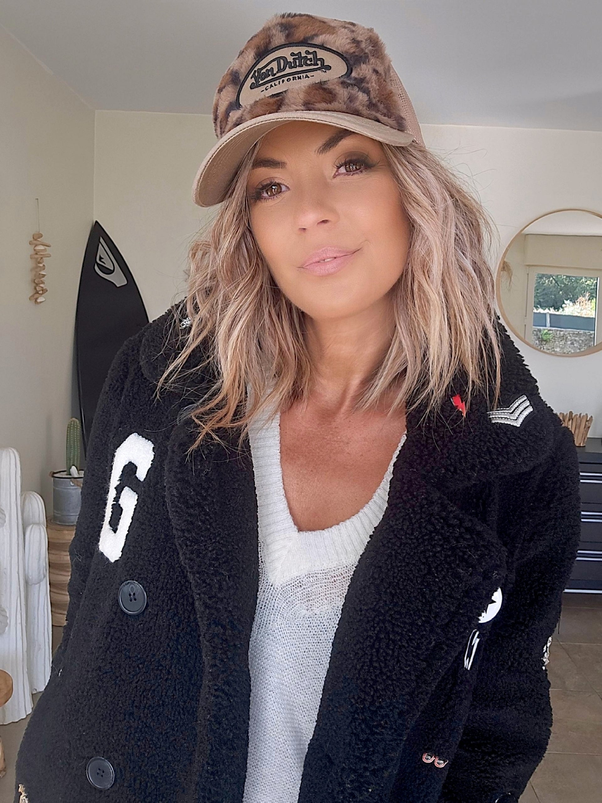 🔥Manteau bouclette à écussons