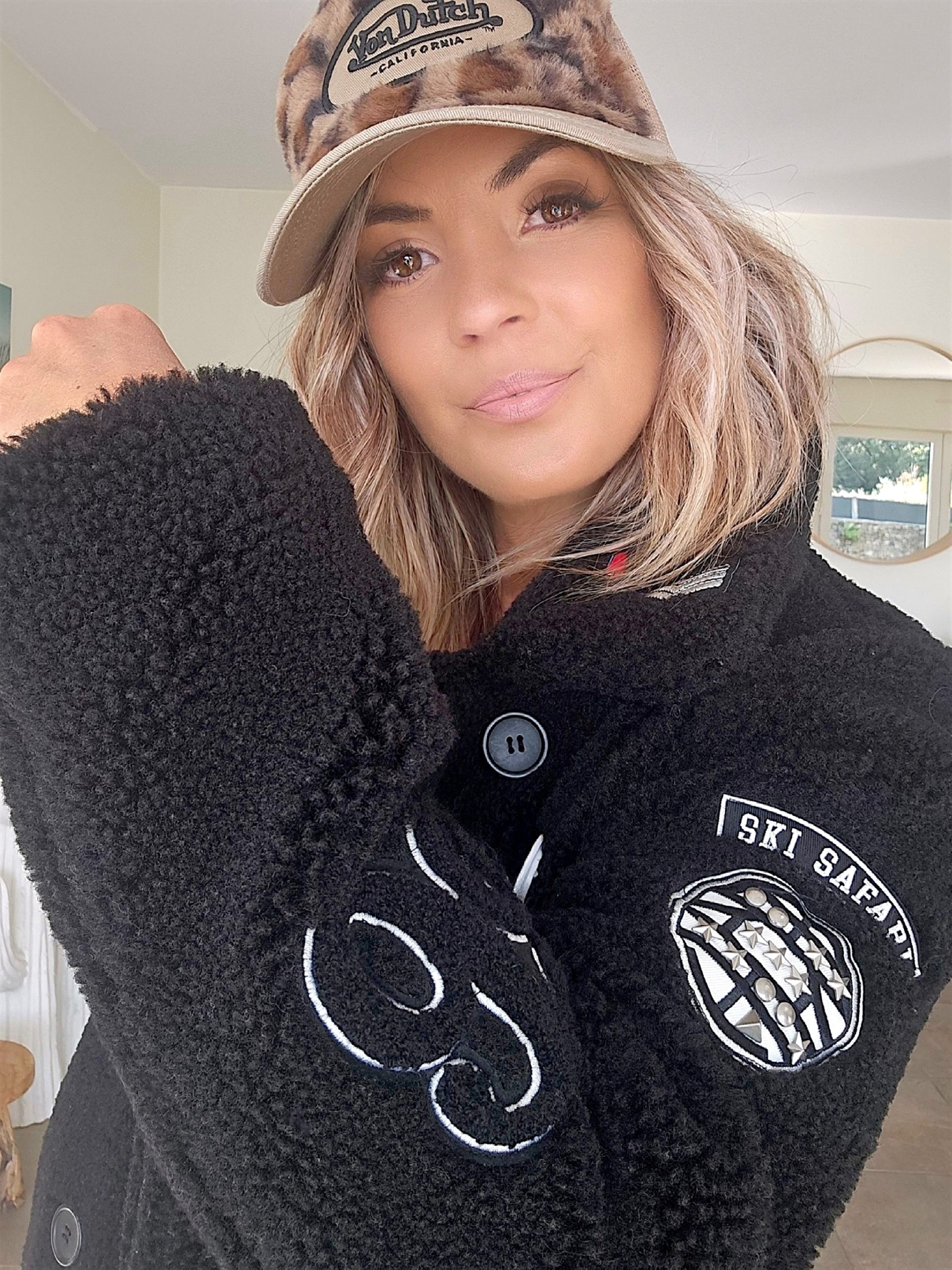 🔥Manteau bouclette à écussons