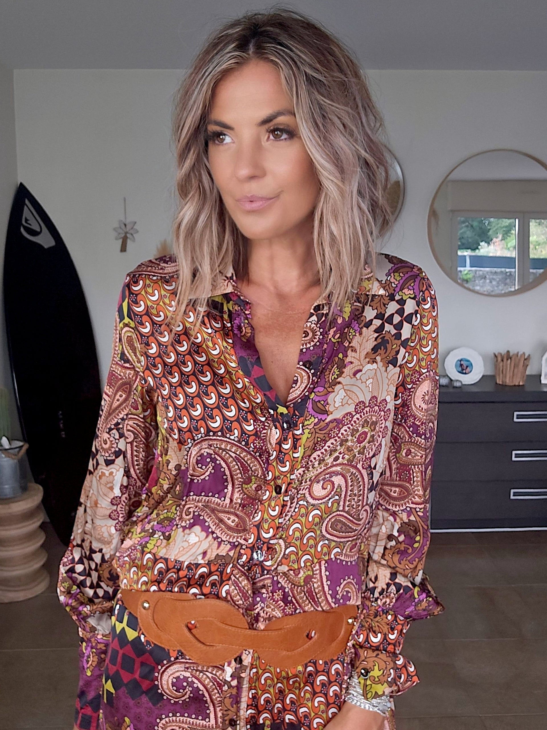 Robe automnale + ceinture