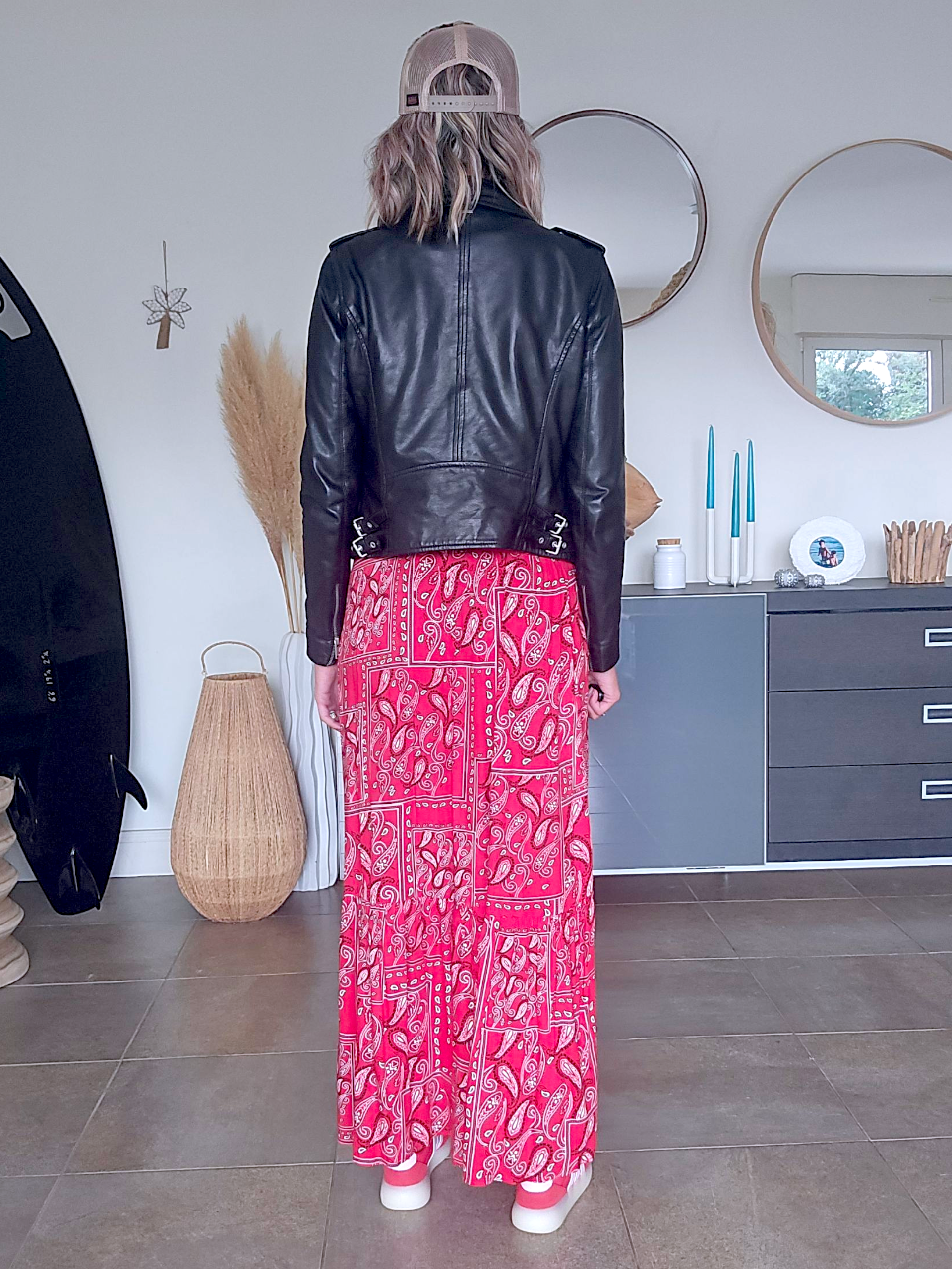 Perfecto noir cuir agneau