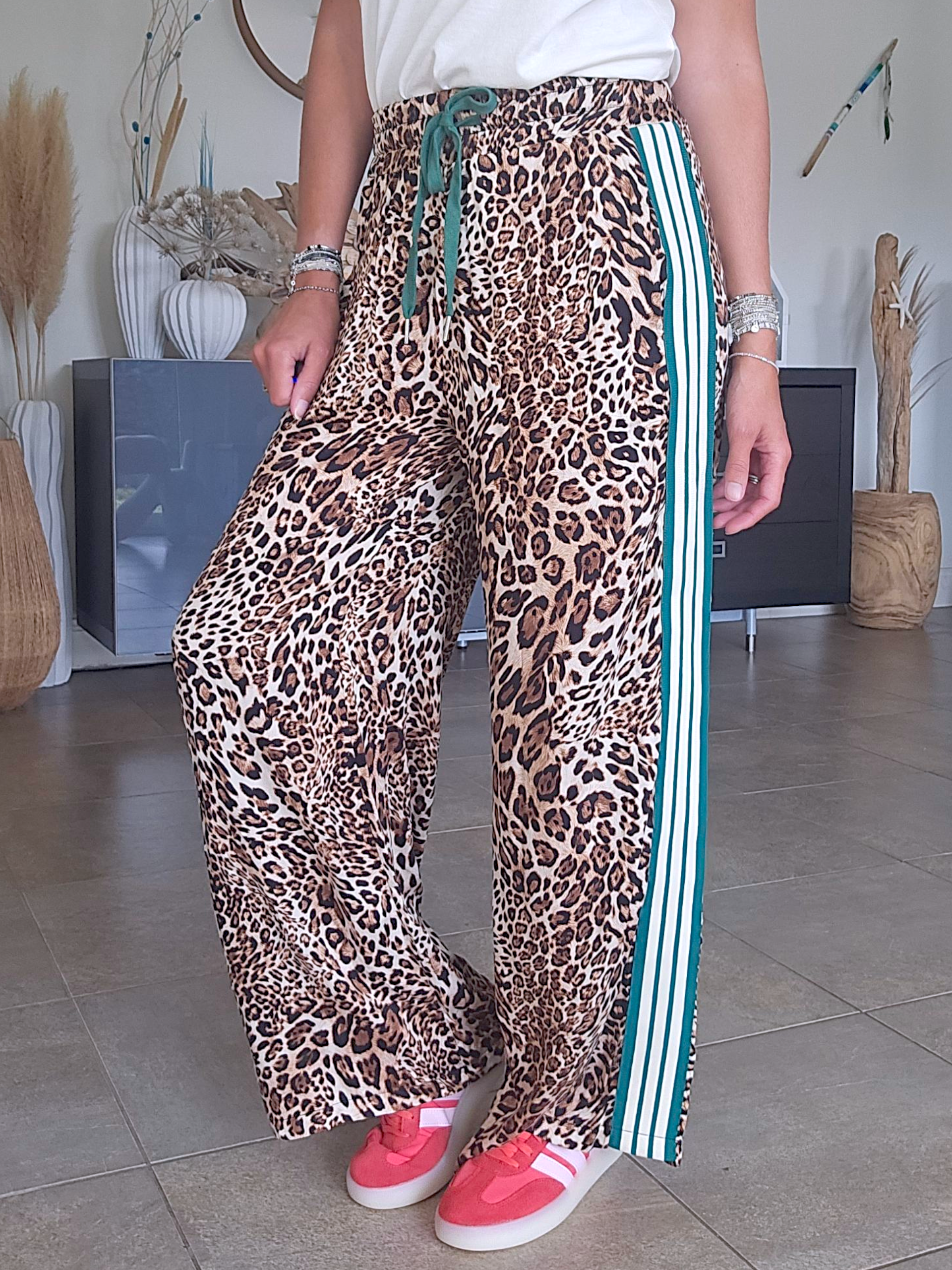 Pantalon Léo à bandes