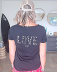 T-shirt noir Love