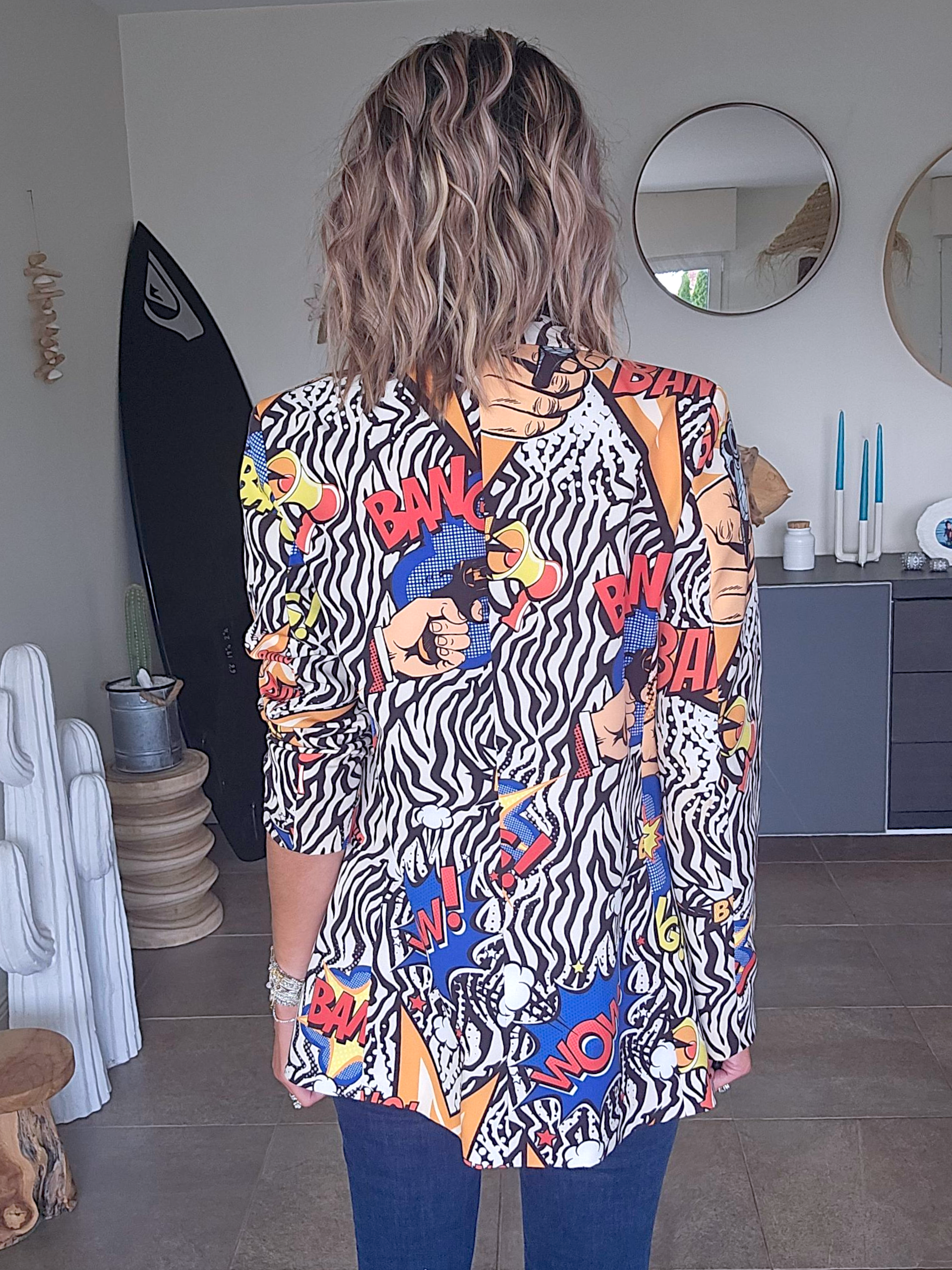 Blazer Bang à inscriptions