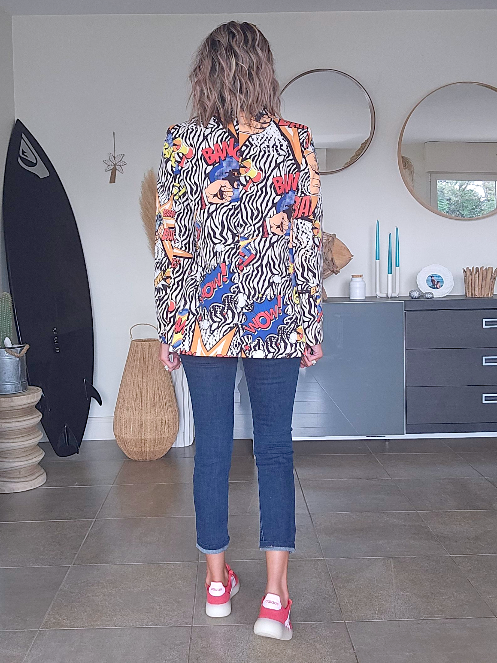 Blazer Bang à inscriptions