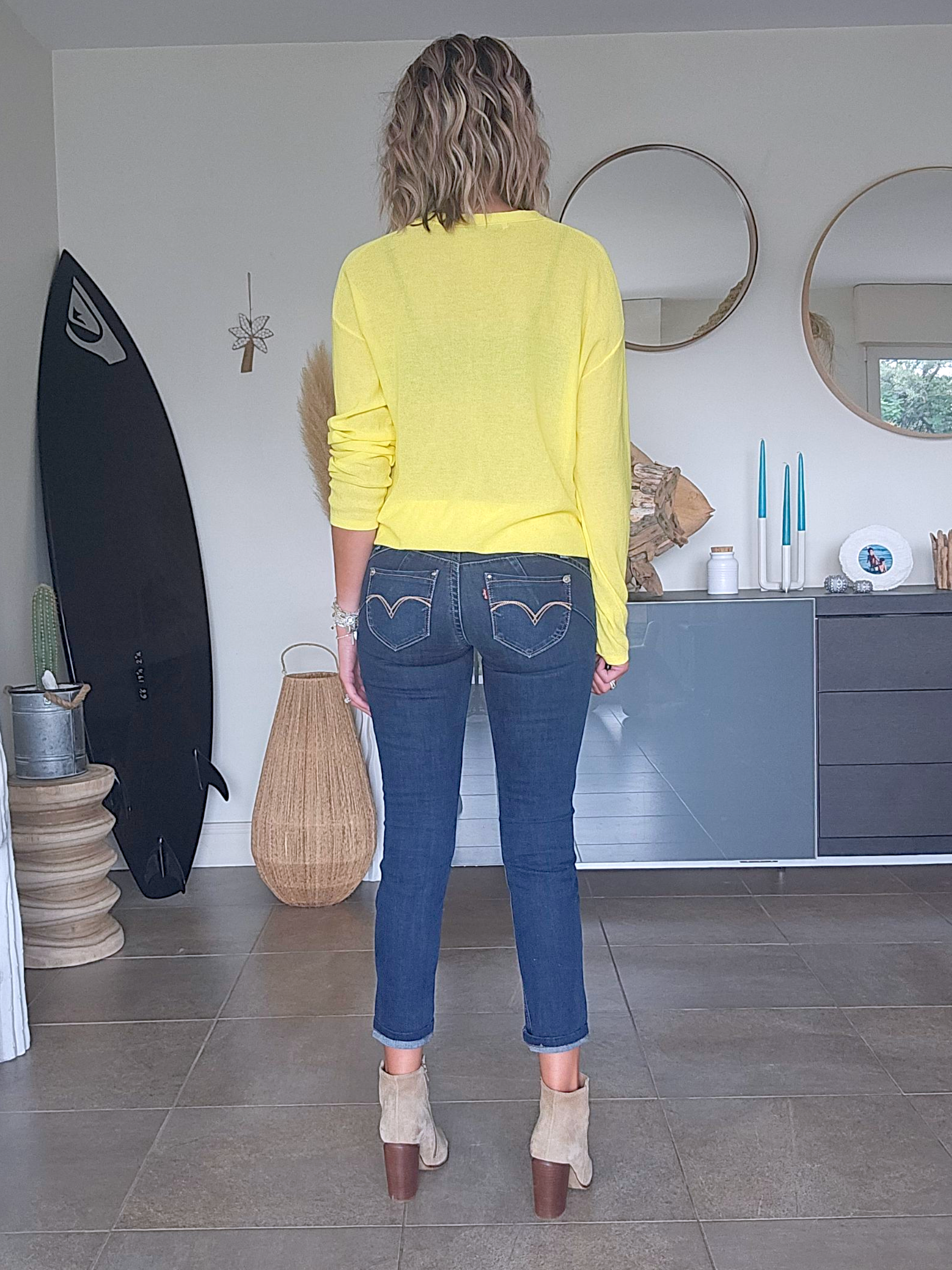 Cardigan fin yellow