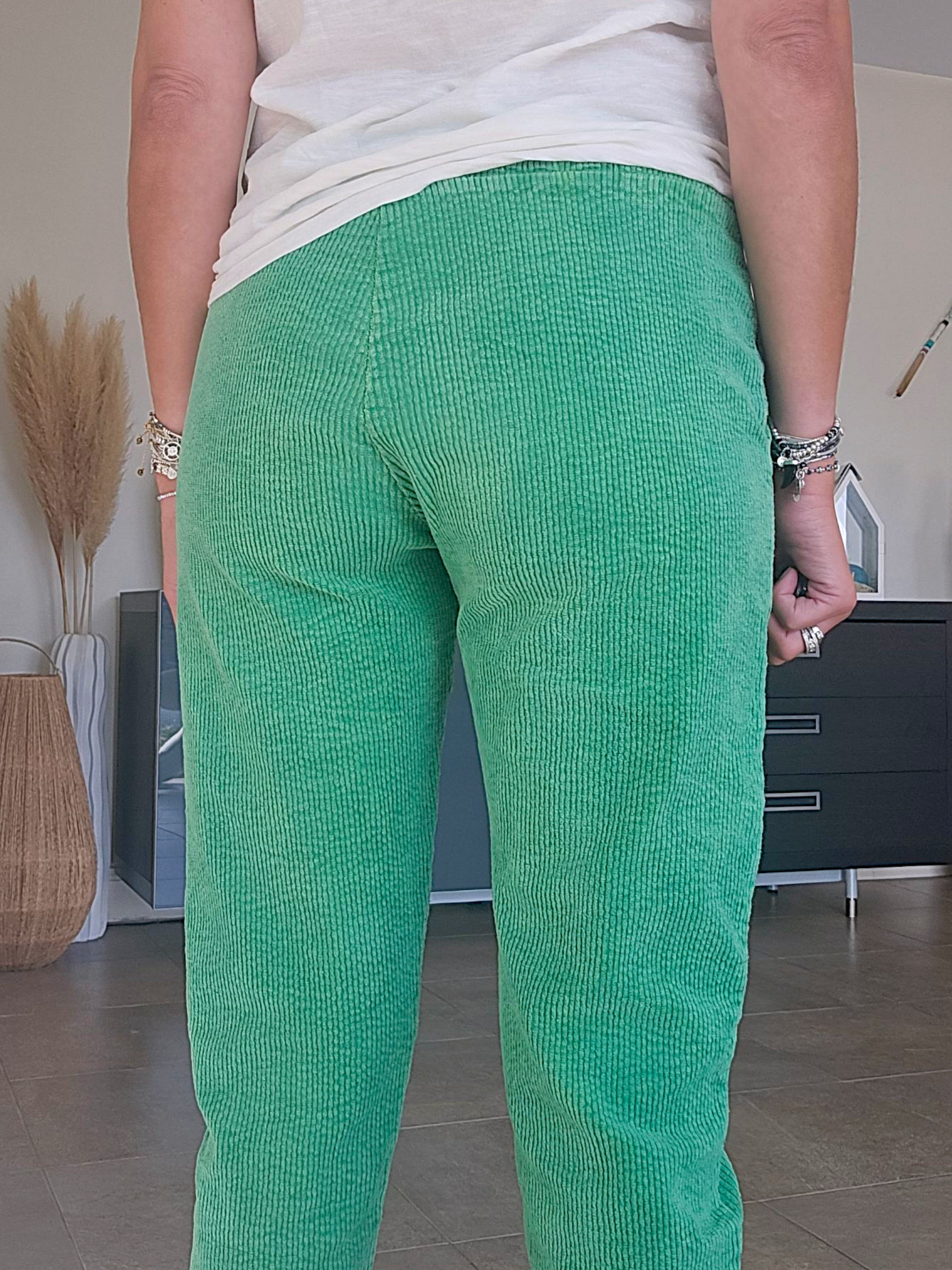 Pantalon velours vert
