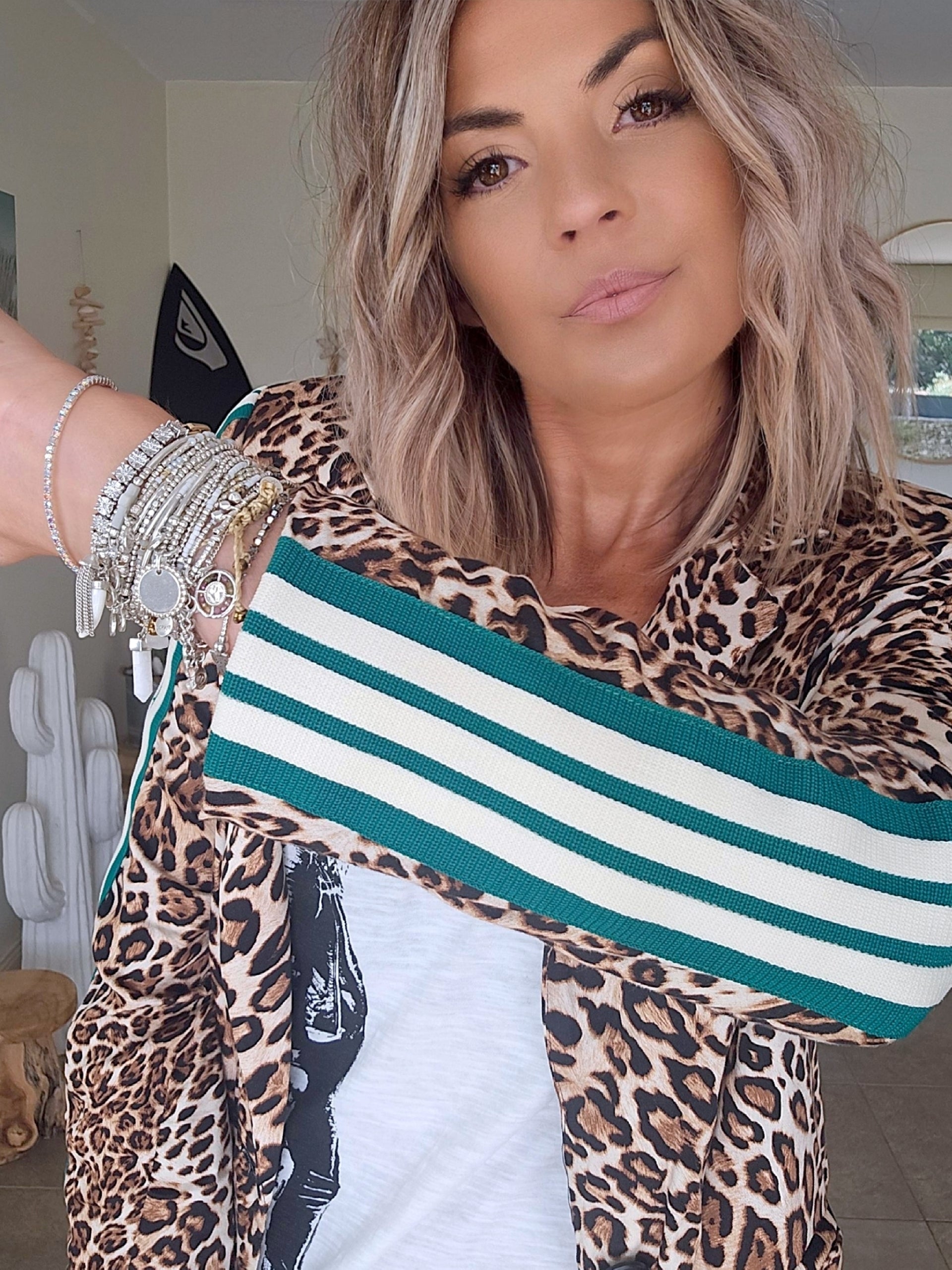 Veste Léo à bandes