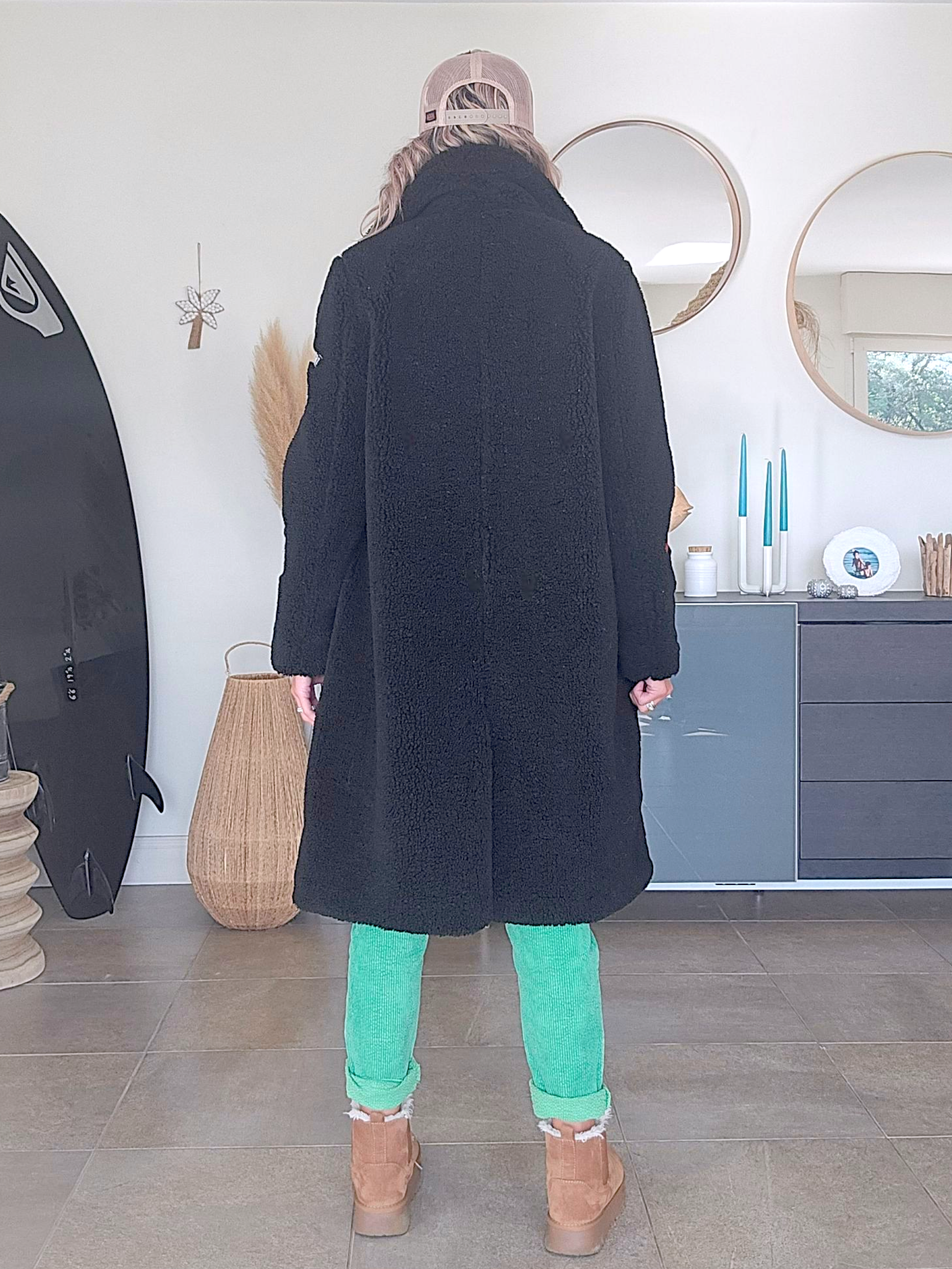 🔥Manteau bouclette à écussons