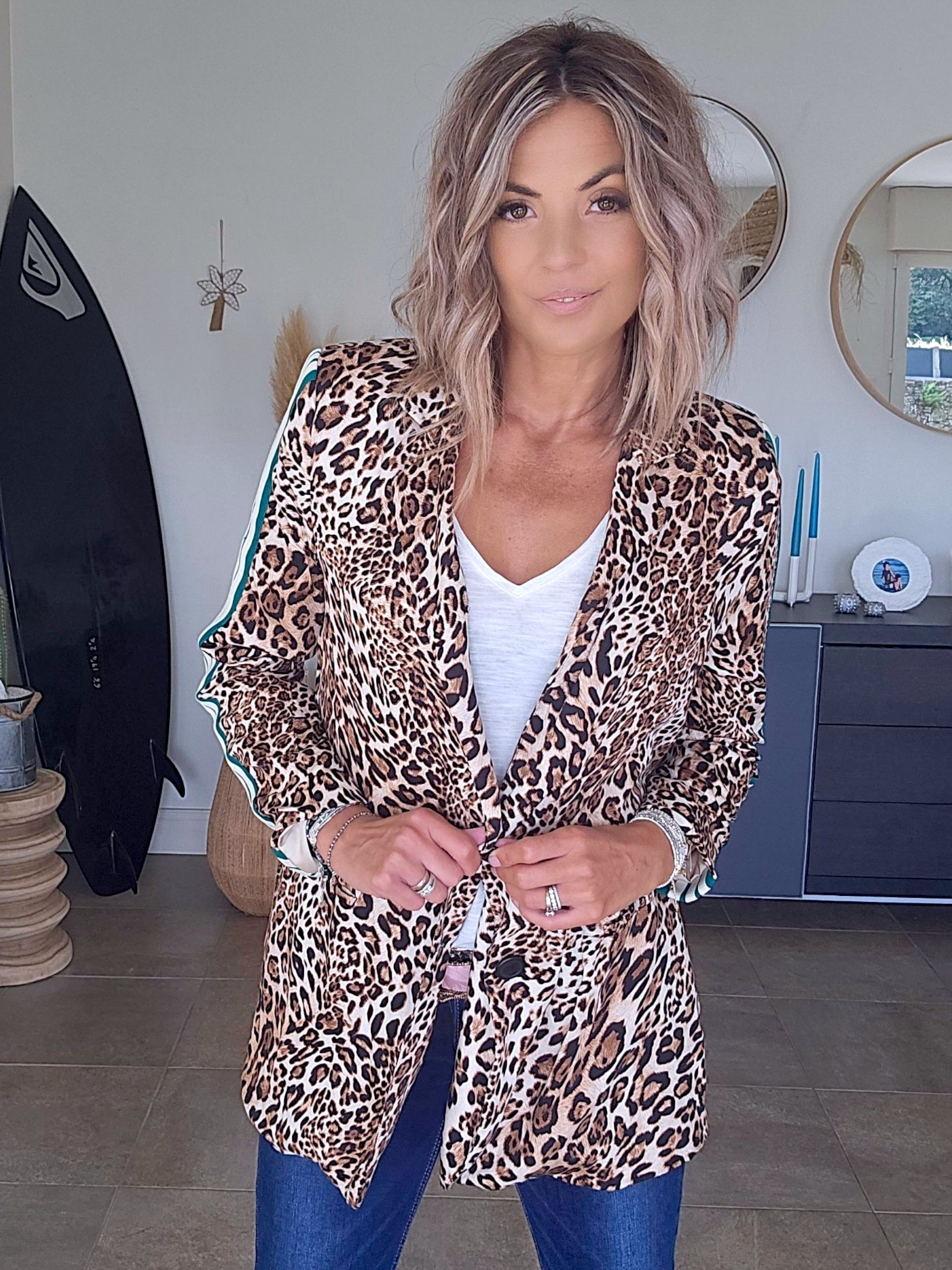 Veste Léo à bandes