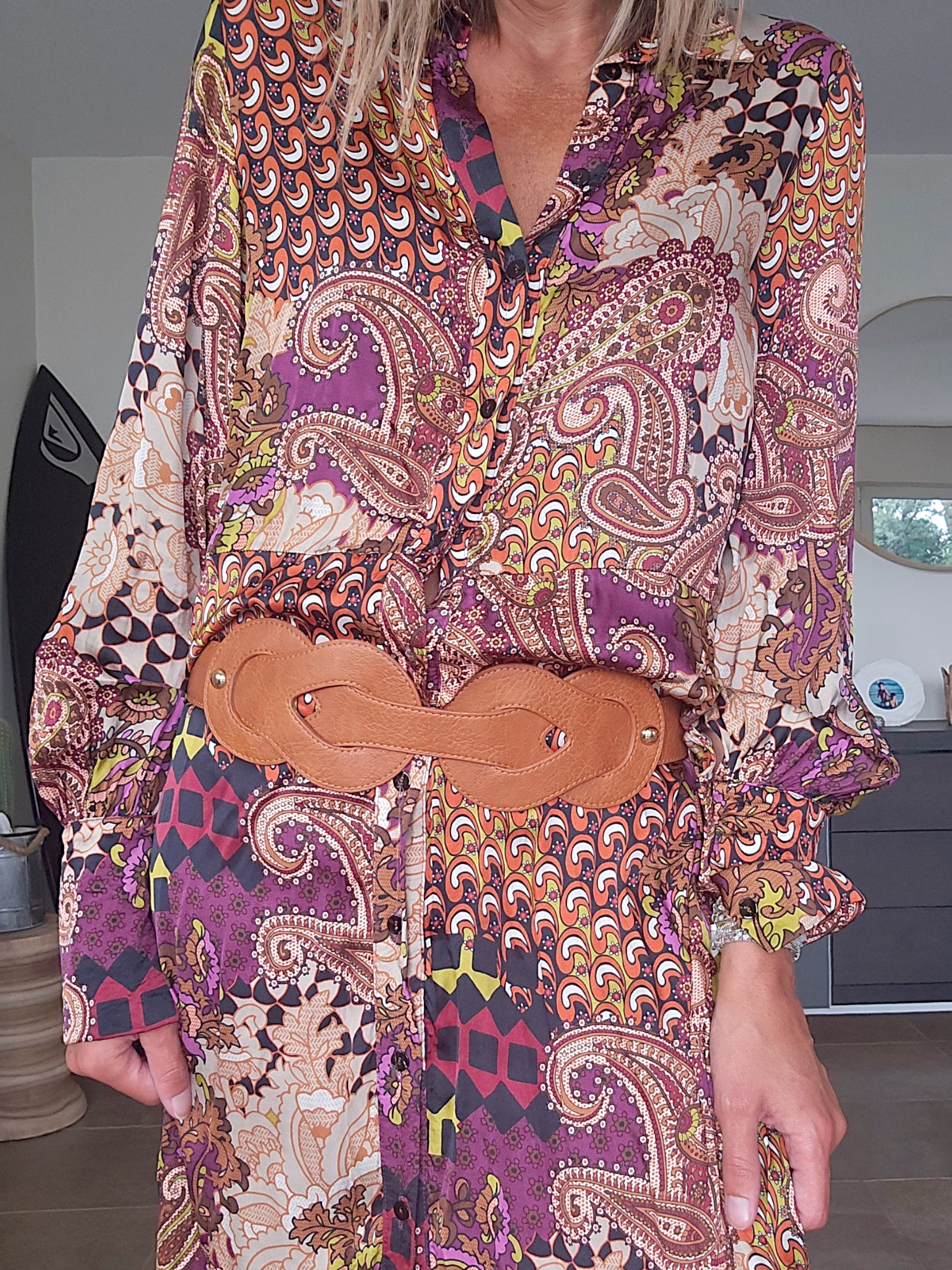 Robe automnale + ceinture