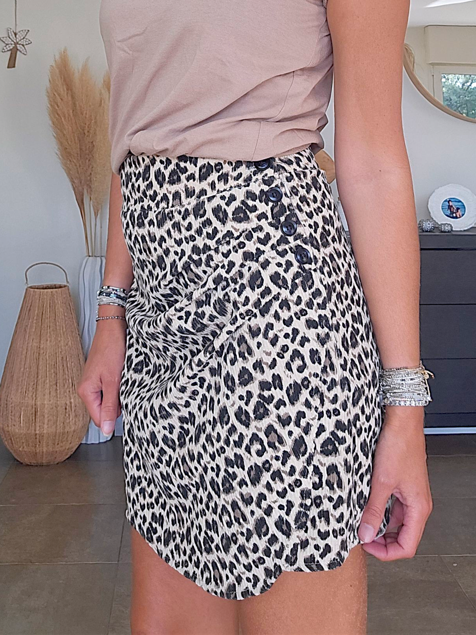 Jupe portefeuille léo