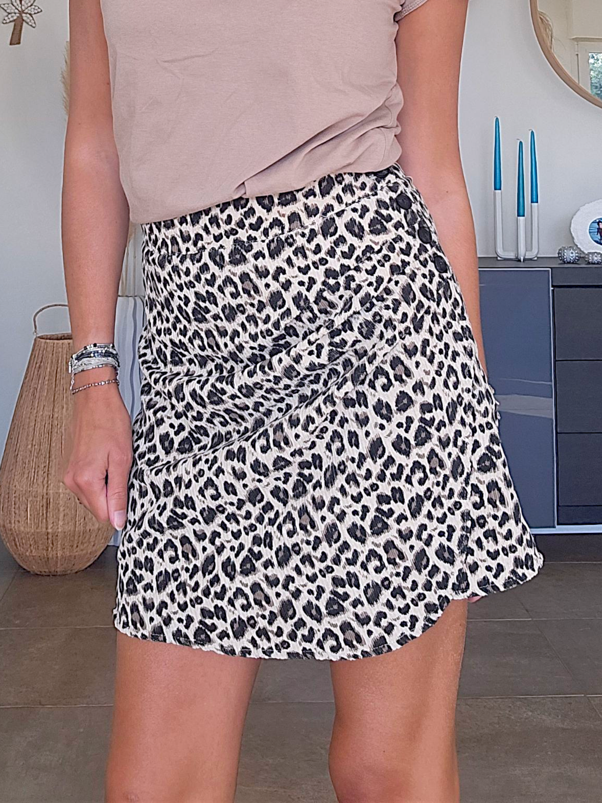 Jupe portefeuille léo