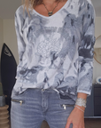 Pull tie and dye gris