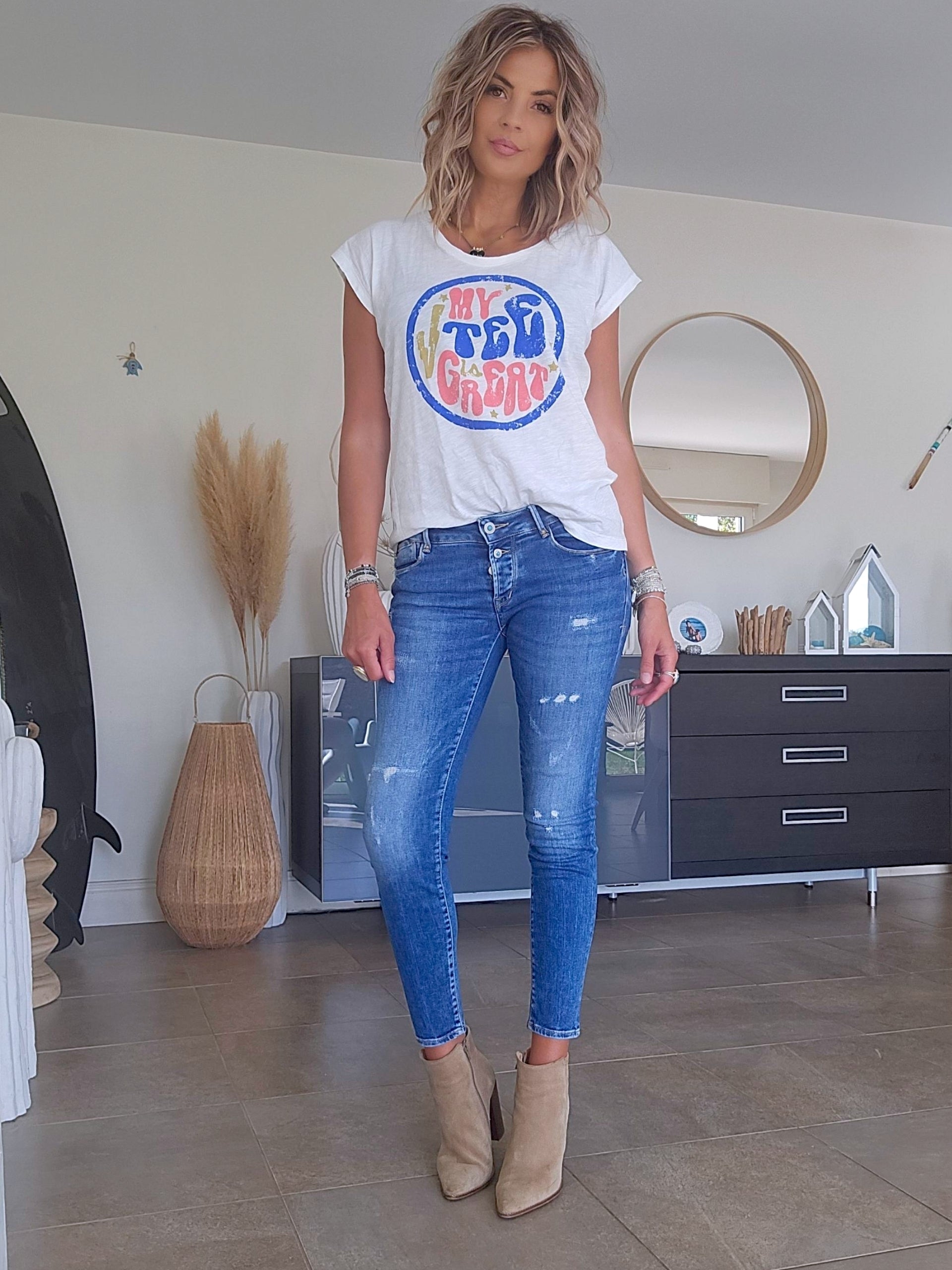 T-shirt blanc My ted