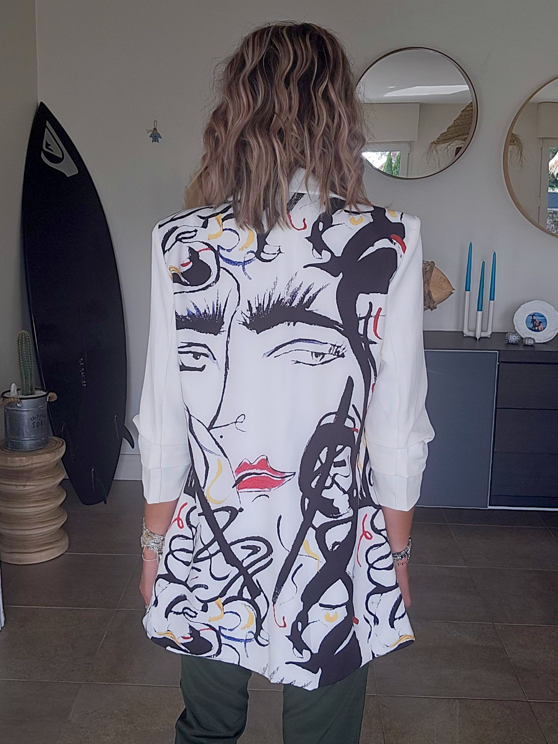 Blazer boy banc visage