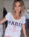 T-shirt blanc "Paris"