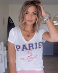 T-shirt blanc "Paris"
