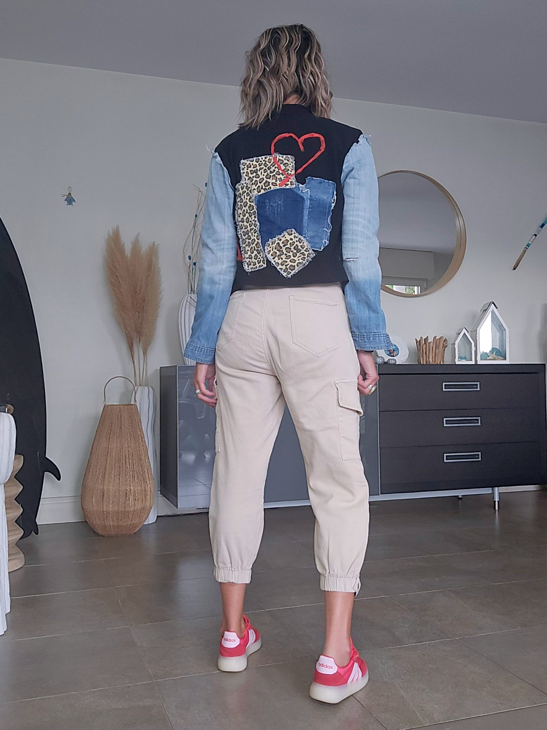 Pantalon cargo beige