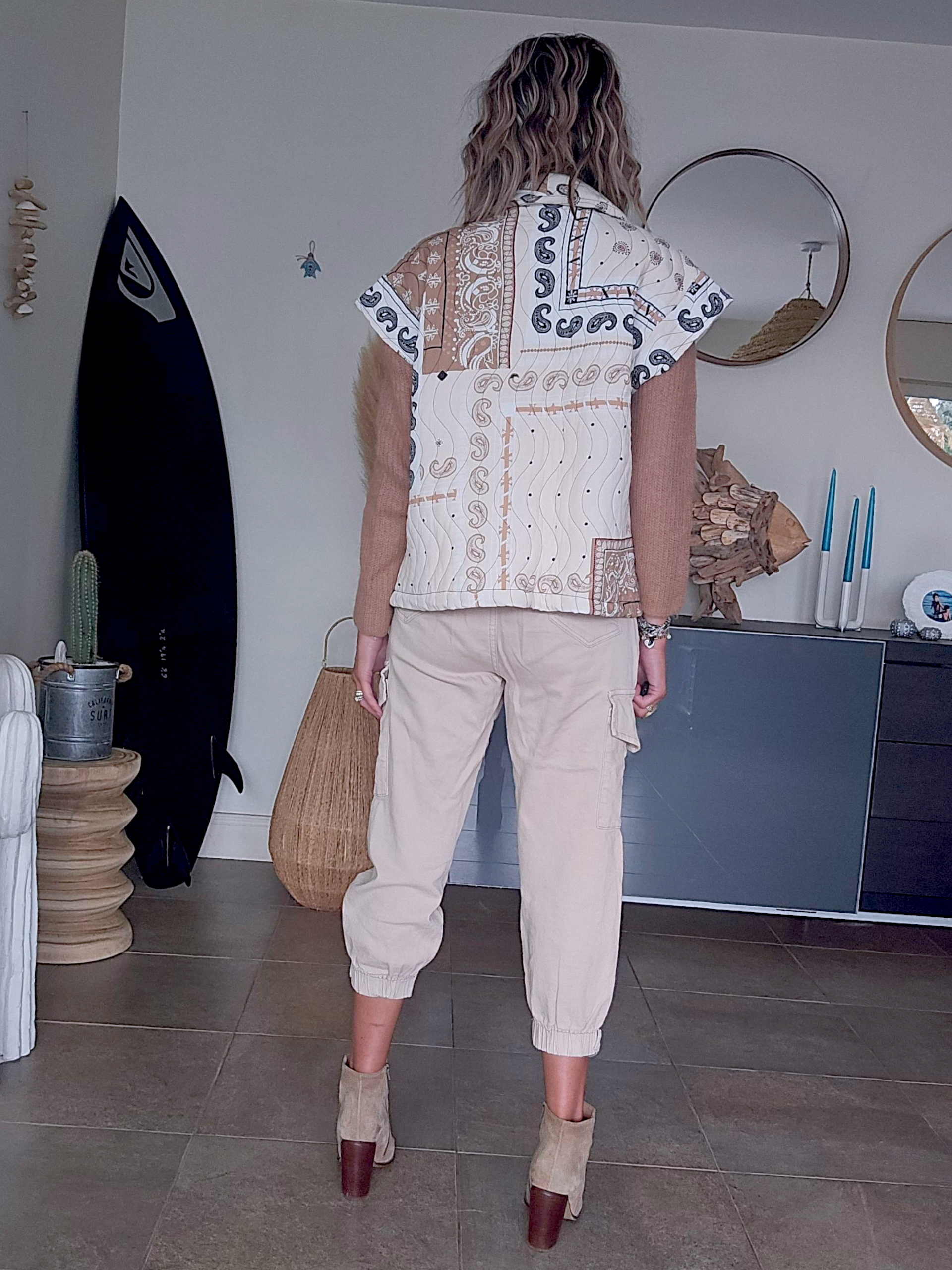 Veste boho sans manche