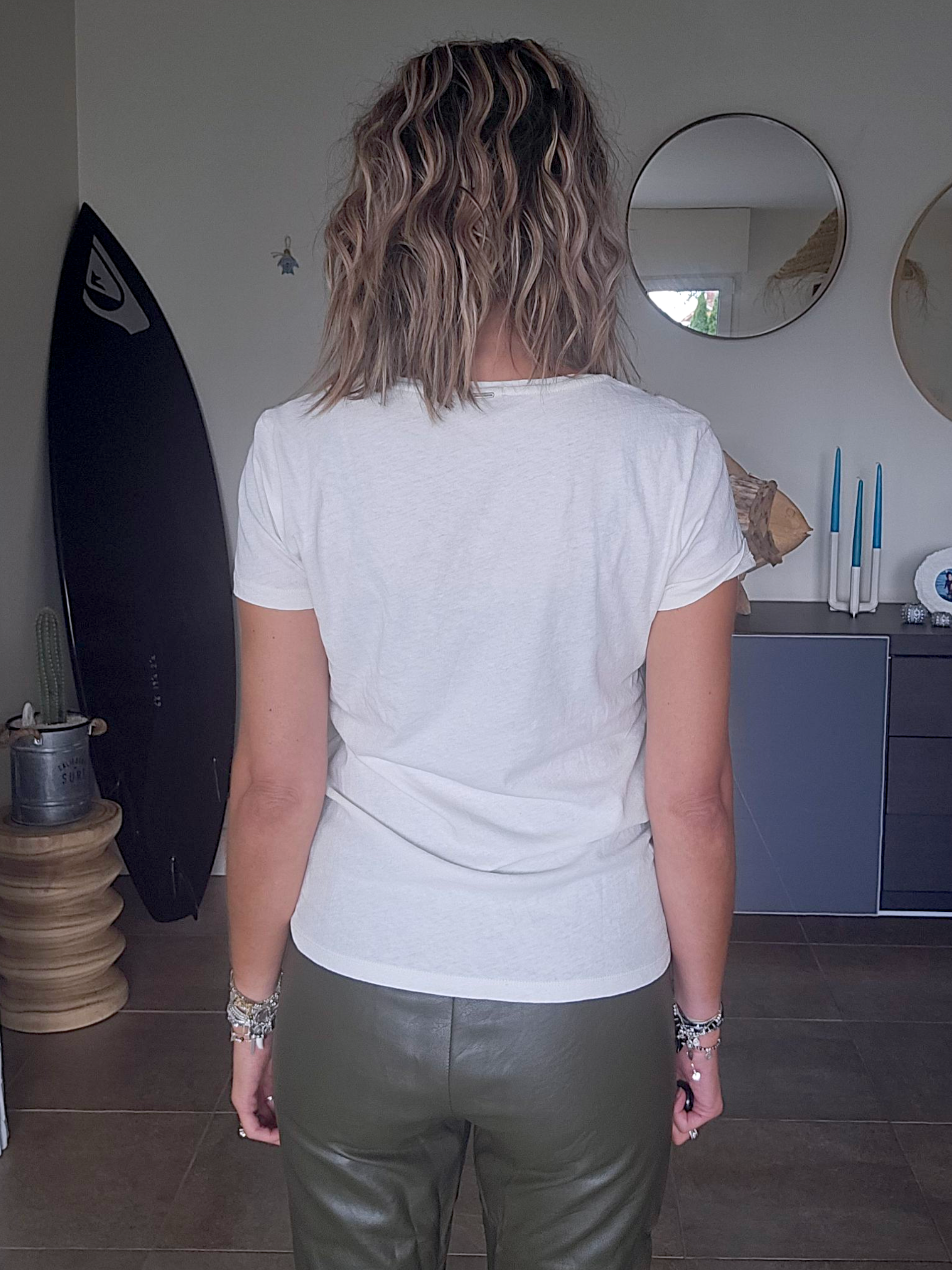 Tee-shirt blanc skull