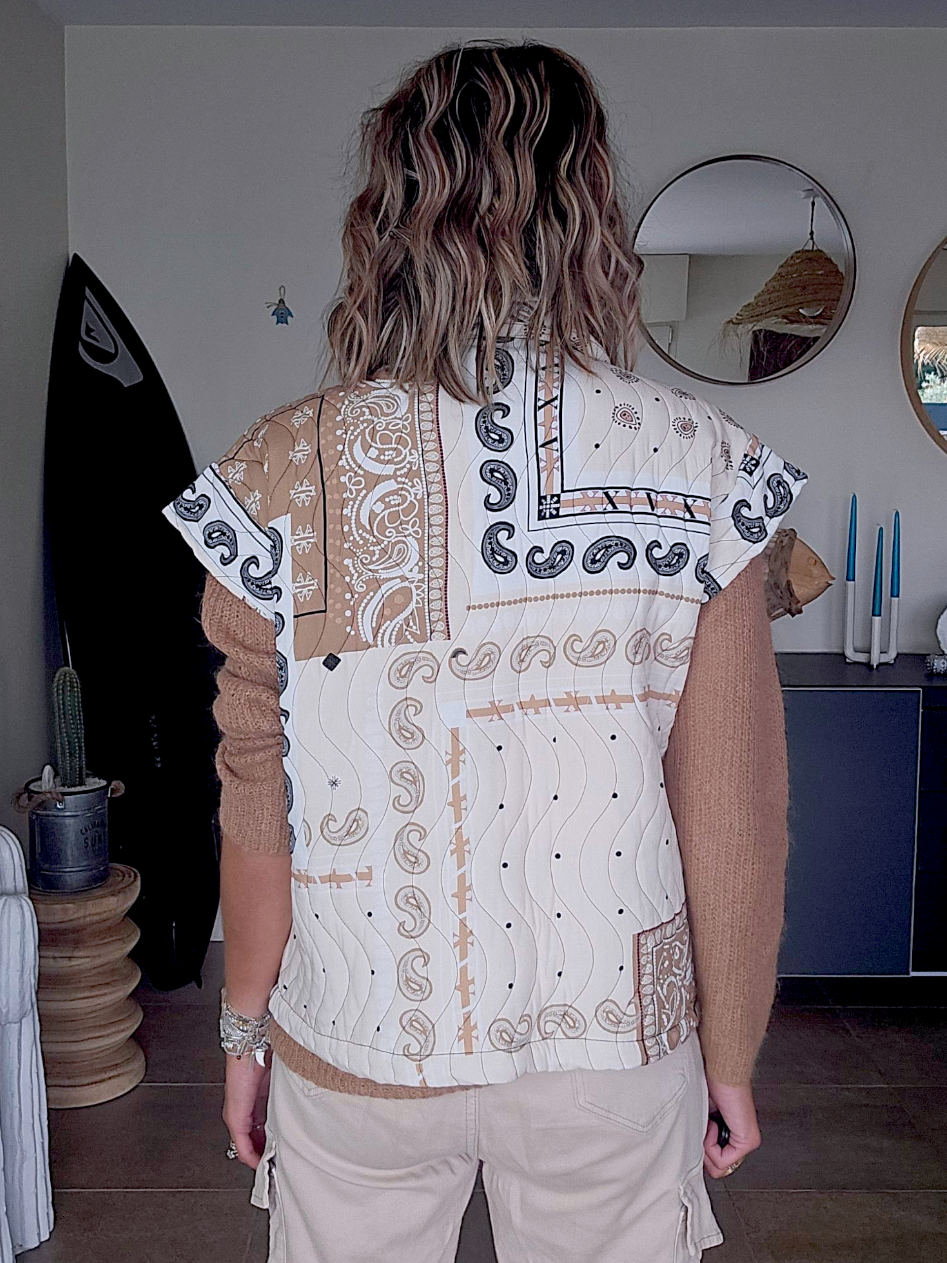 Veste boho sans manche