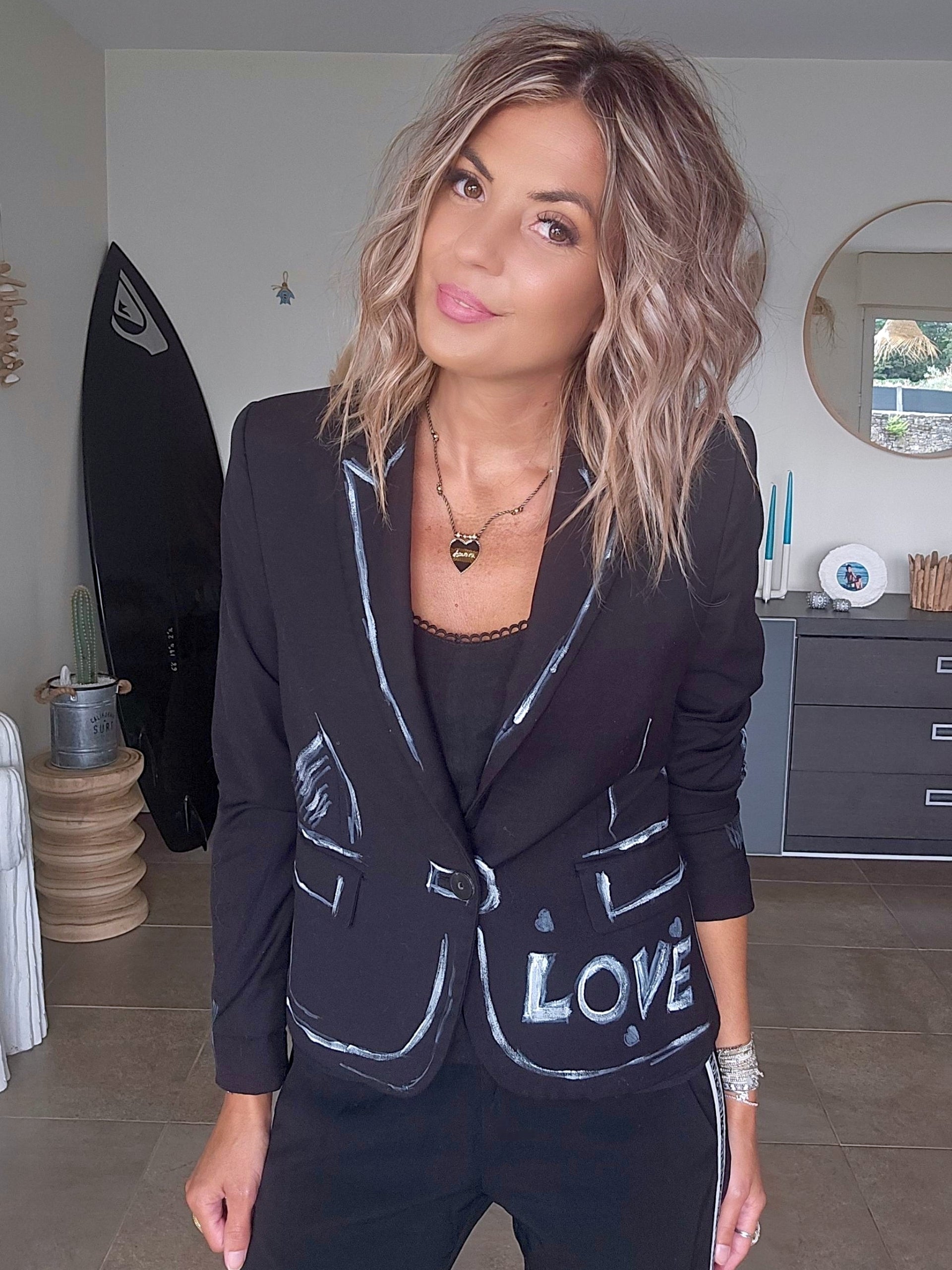 Veste noire créateur