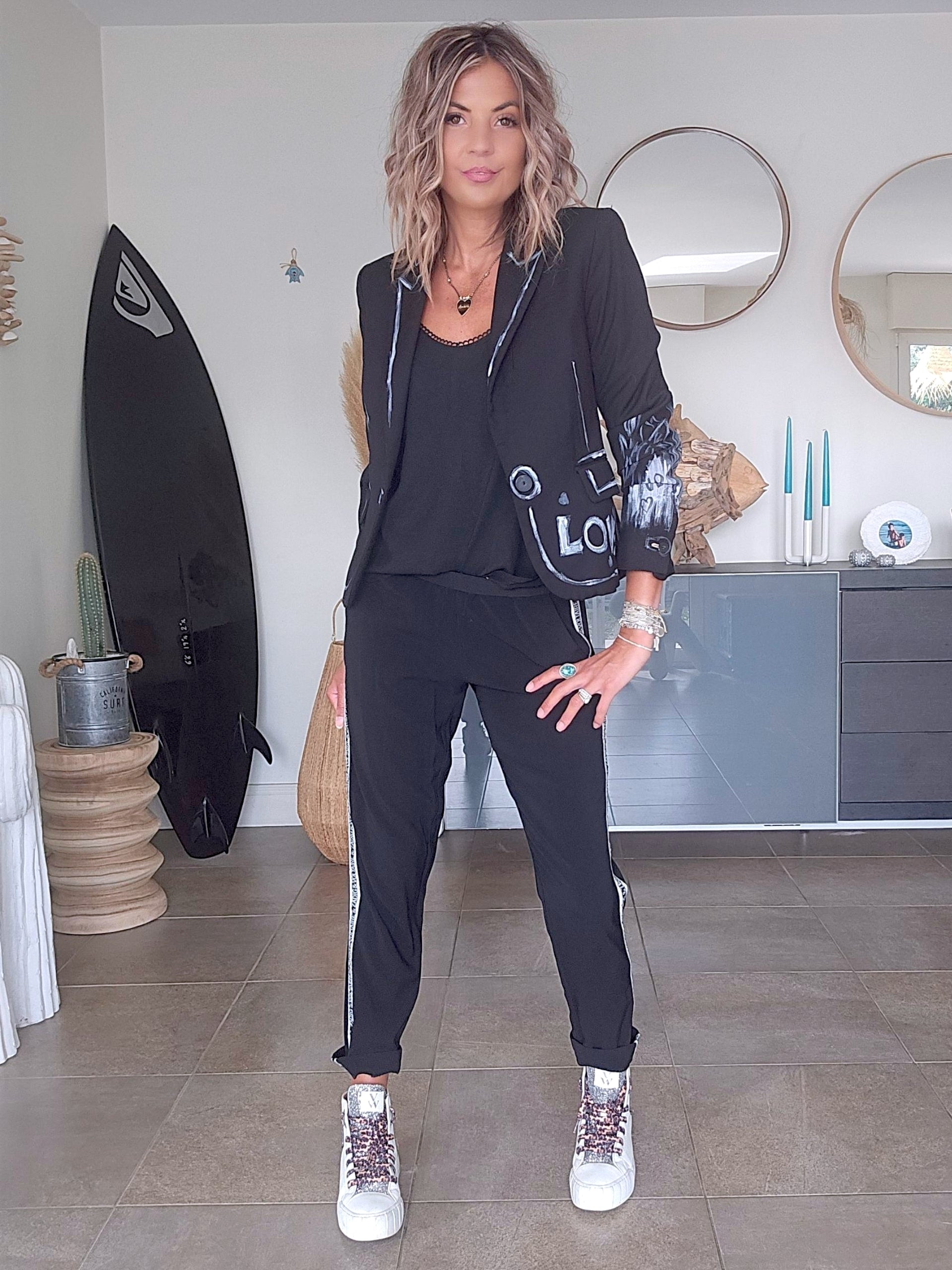 Veste noire créateur