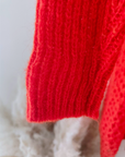 Pull doux red vif