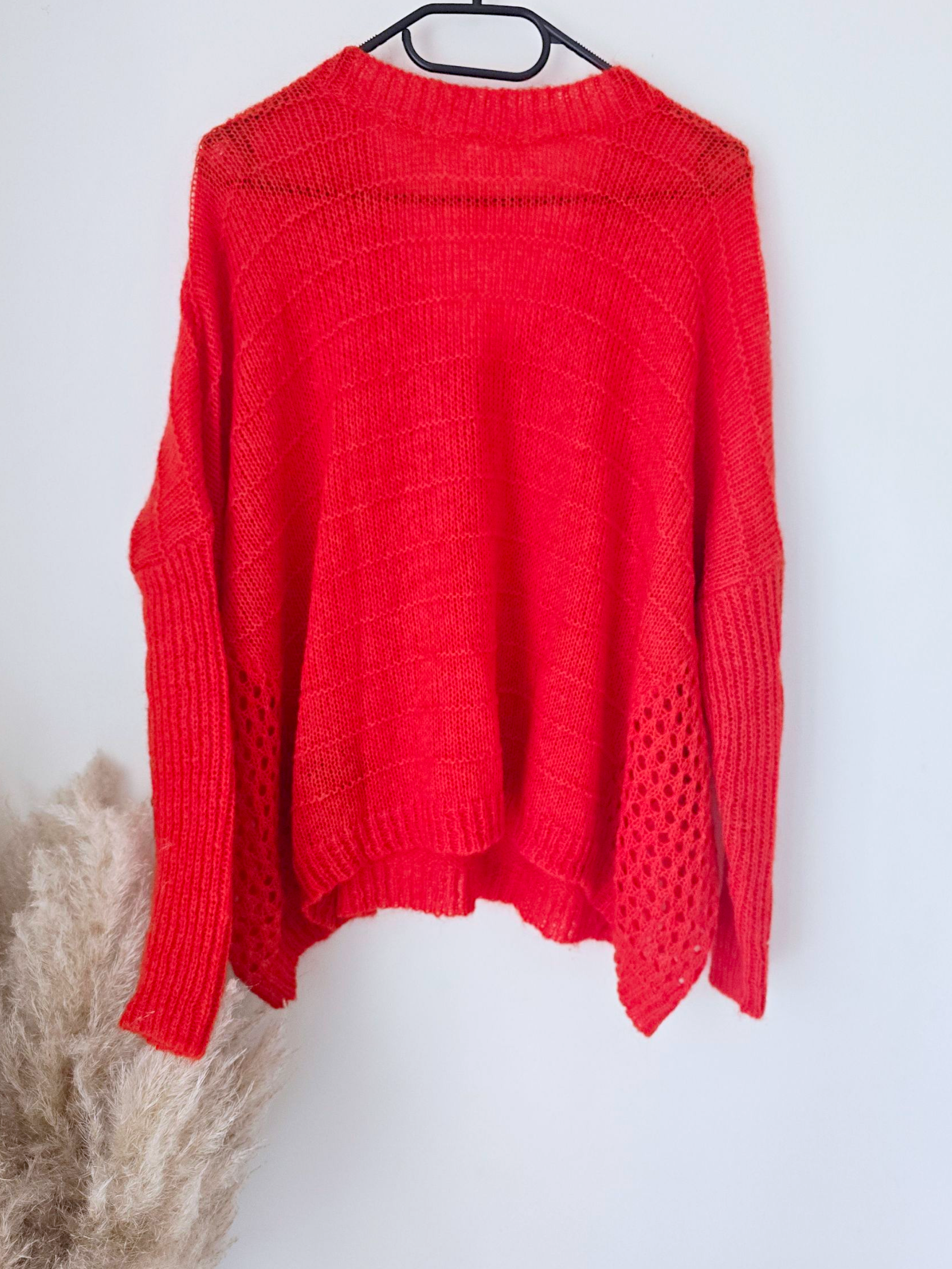 Pull doux red vif