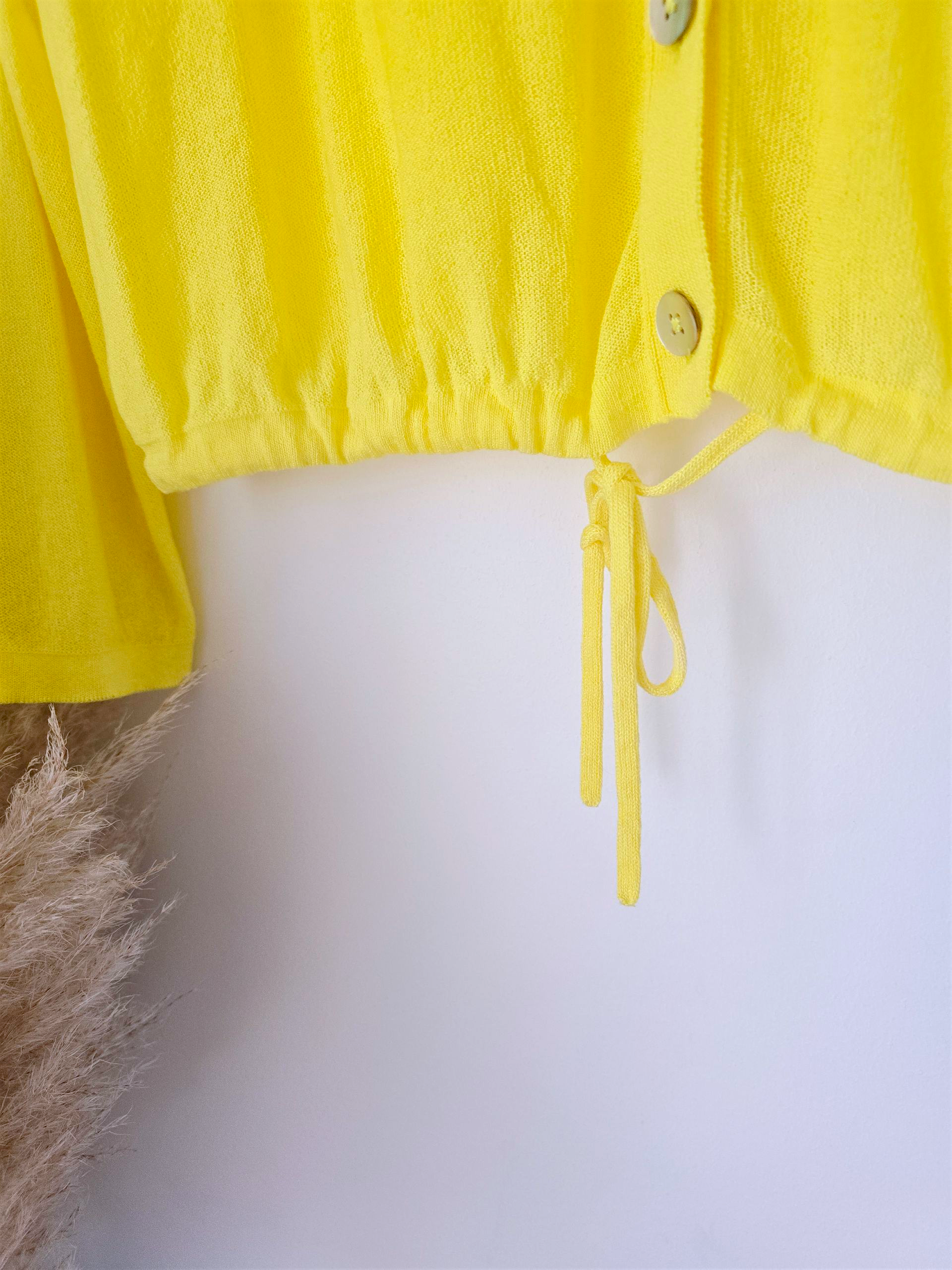 Cardigan fin yellow