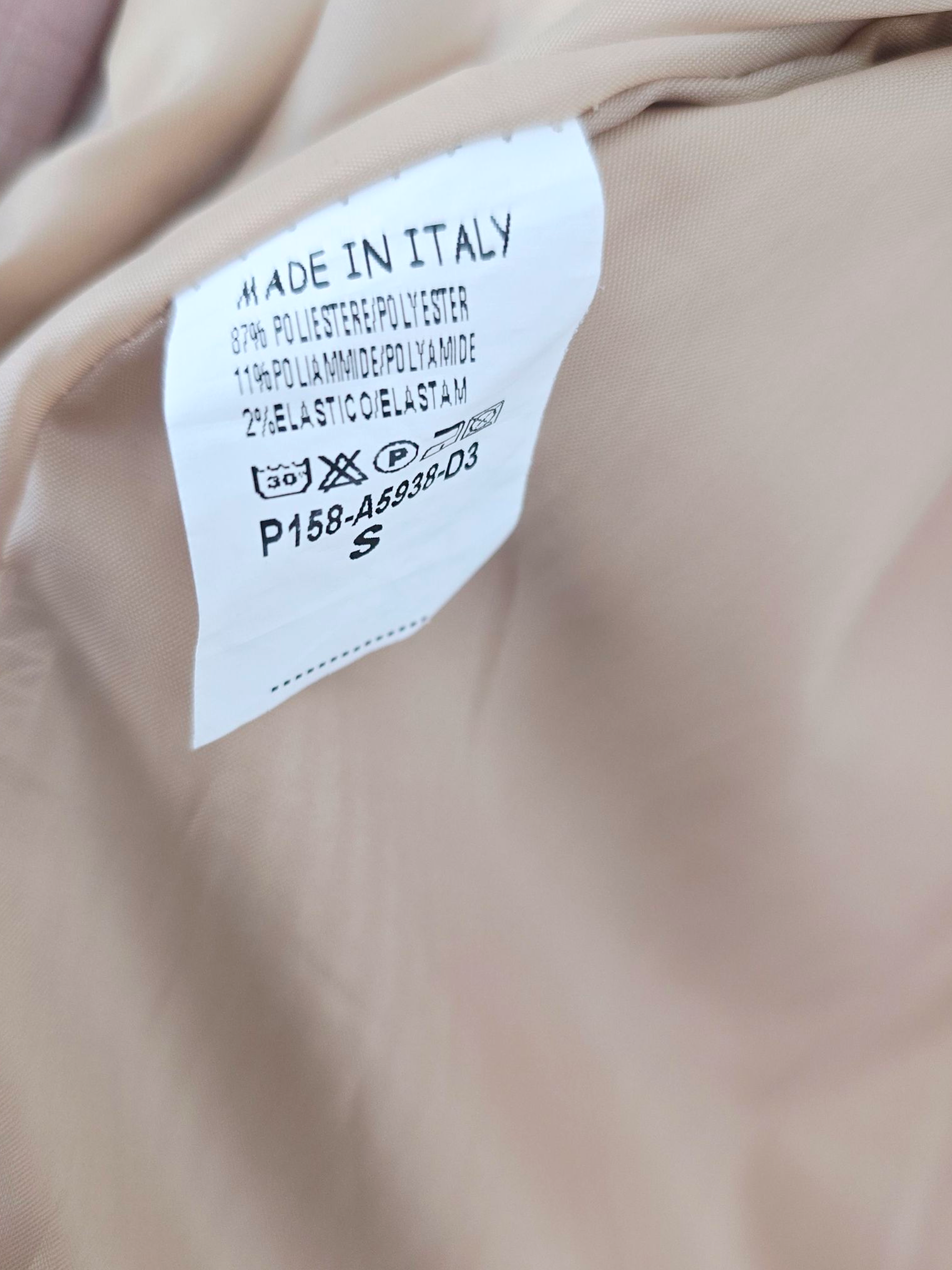 Veste velours écru à tags