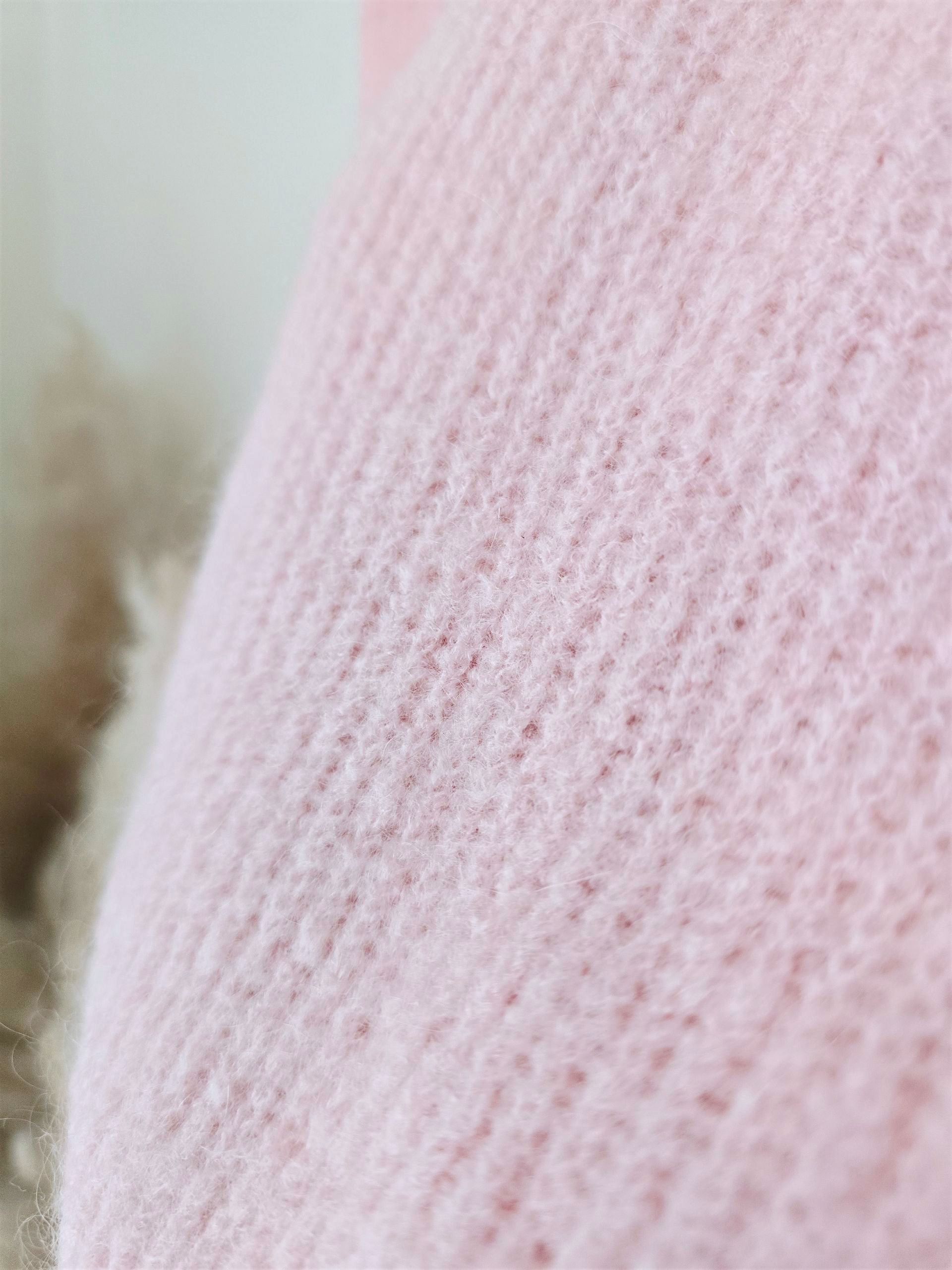 Pull rose double sens