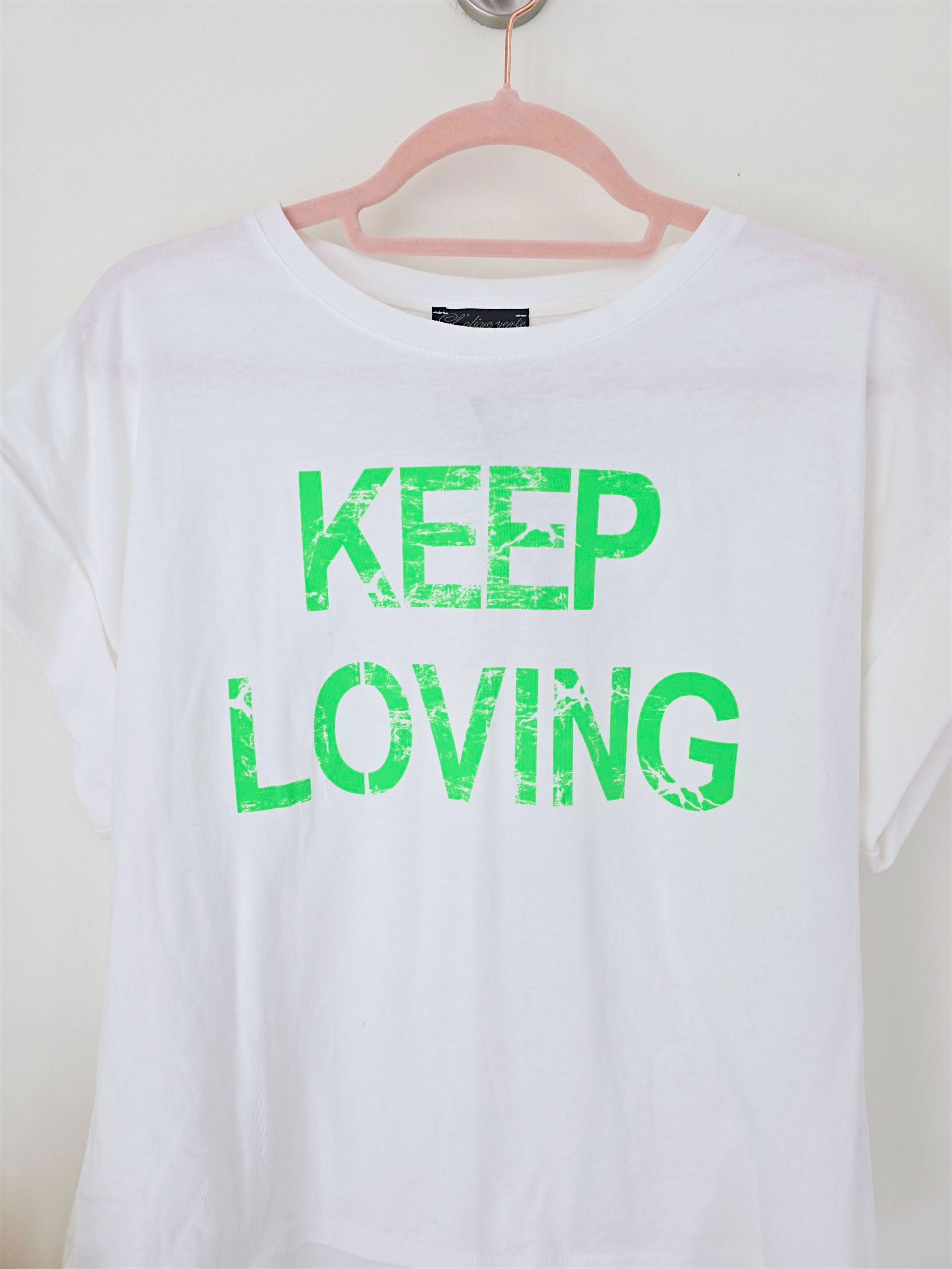 T-shirt keep vert fluo