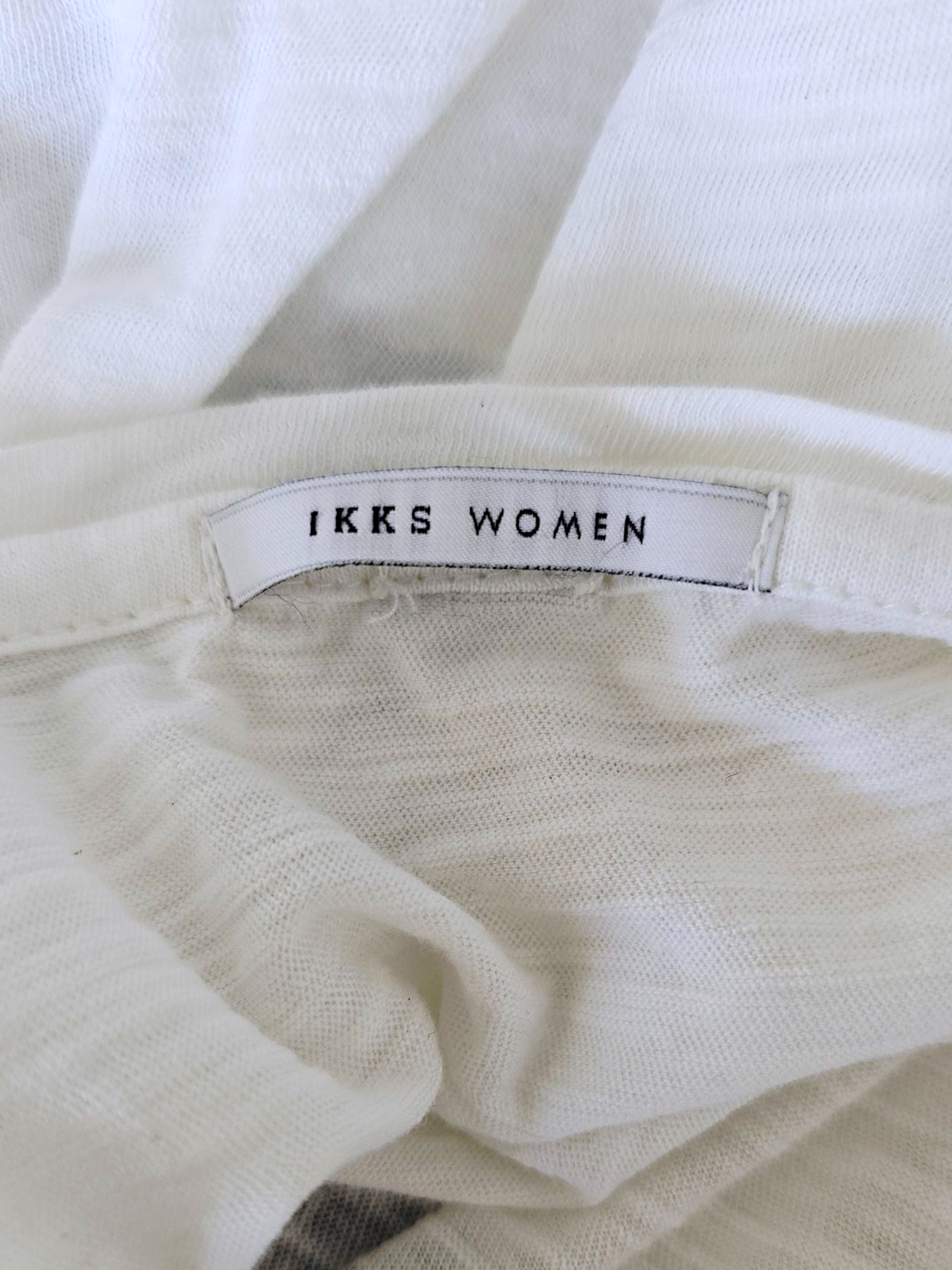 T-shirt blanc cassé rock