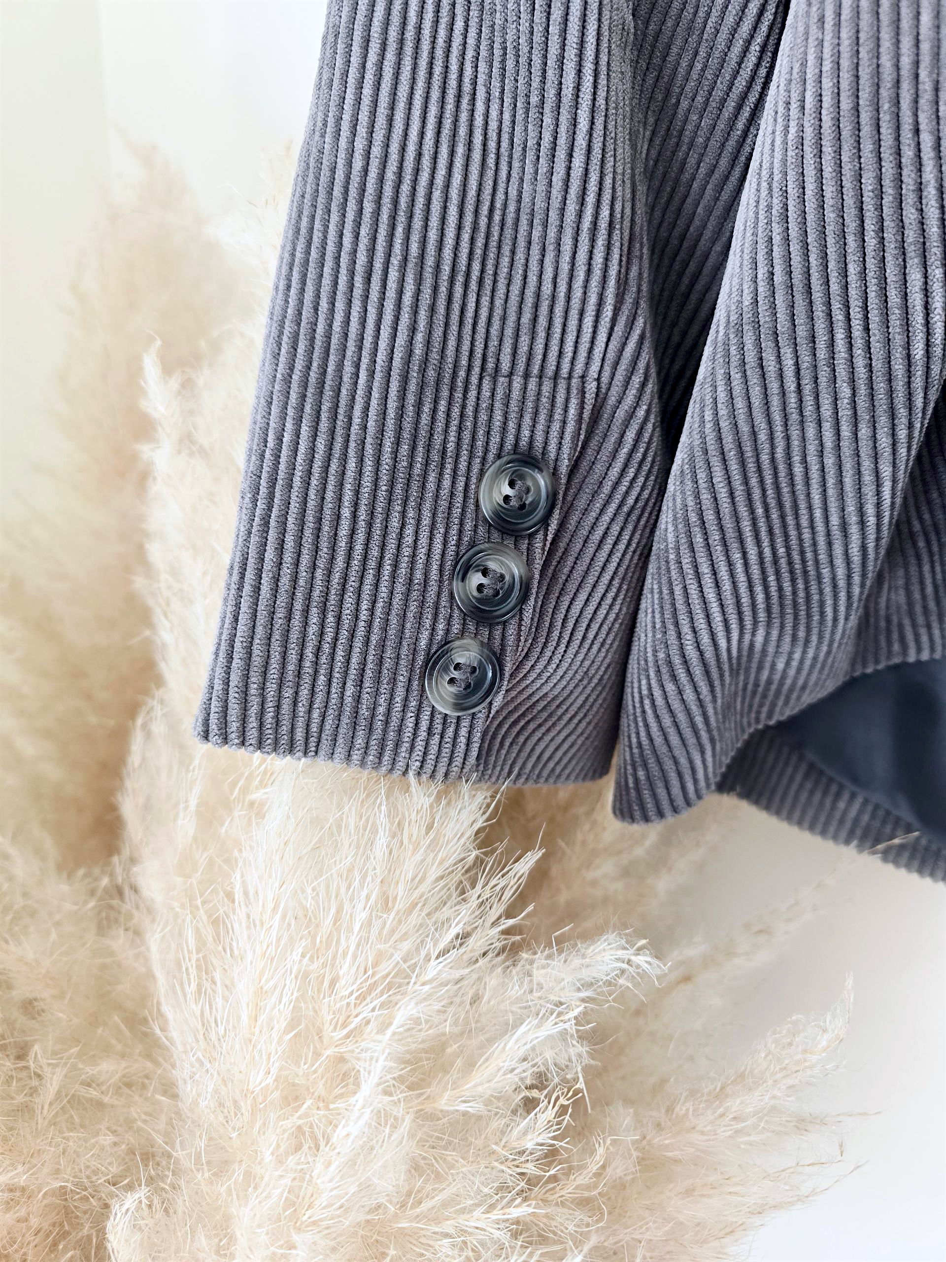 Veste grise en velours