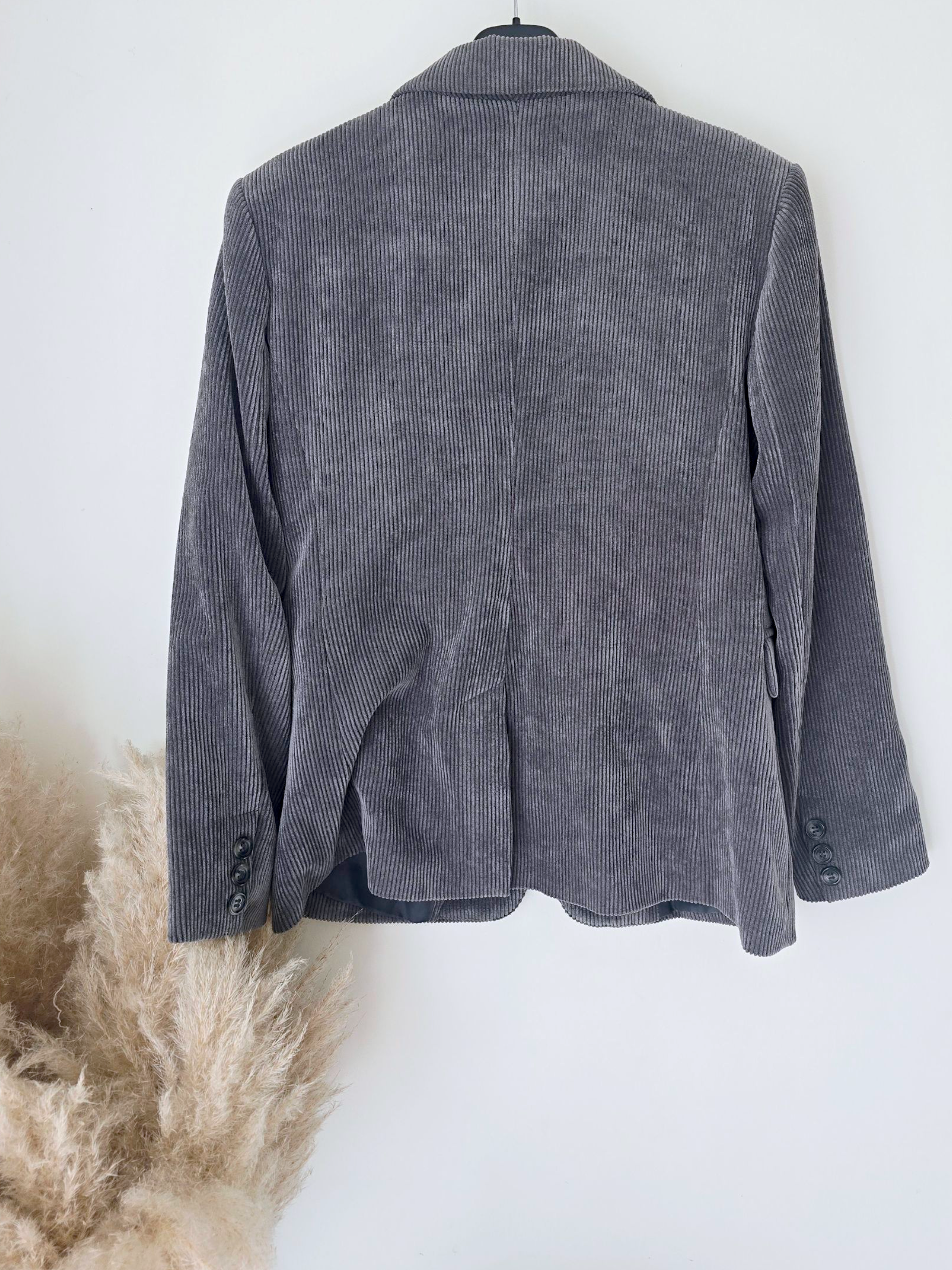 Veste grise en velours