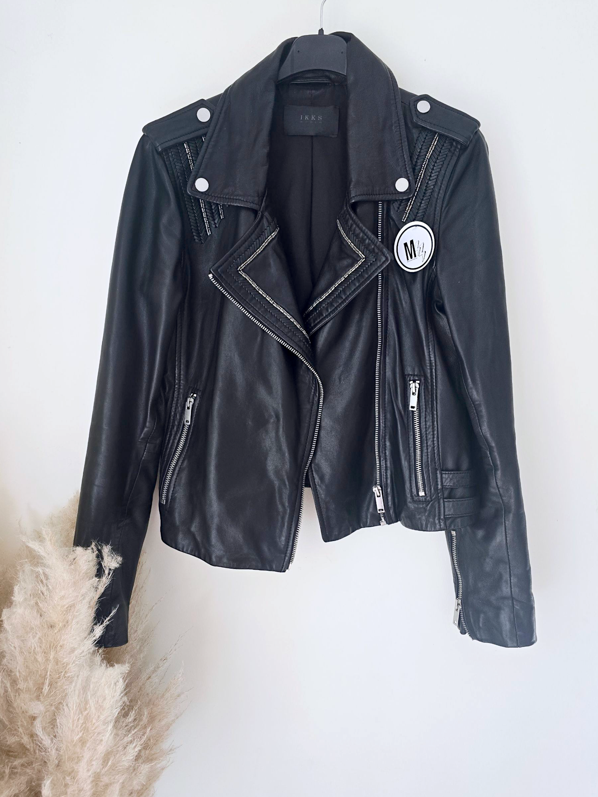 Perfecto noir cuir agneau